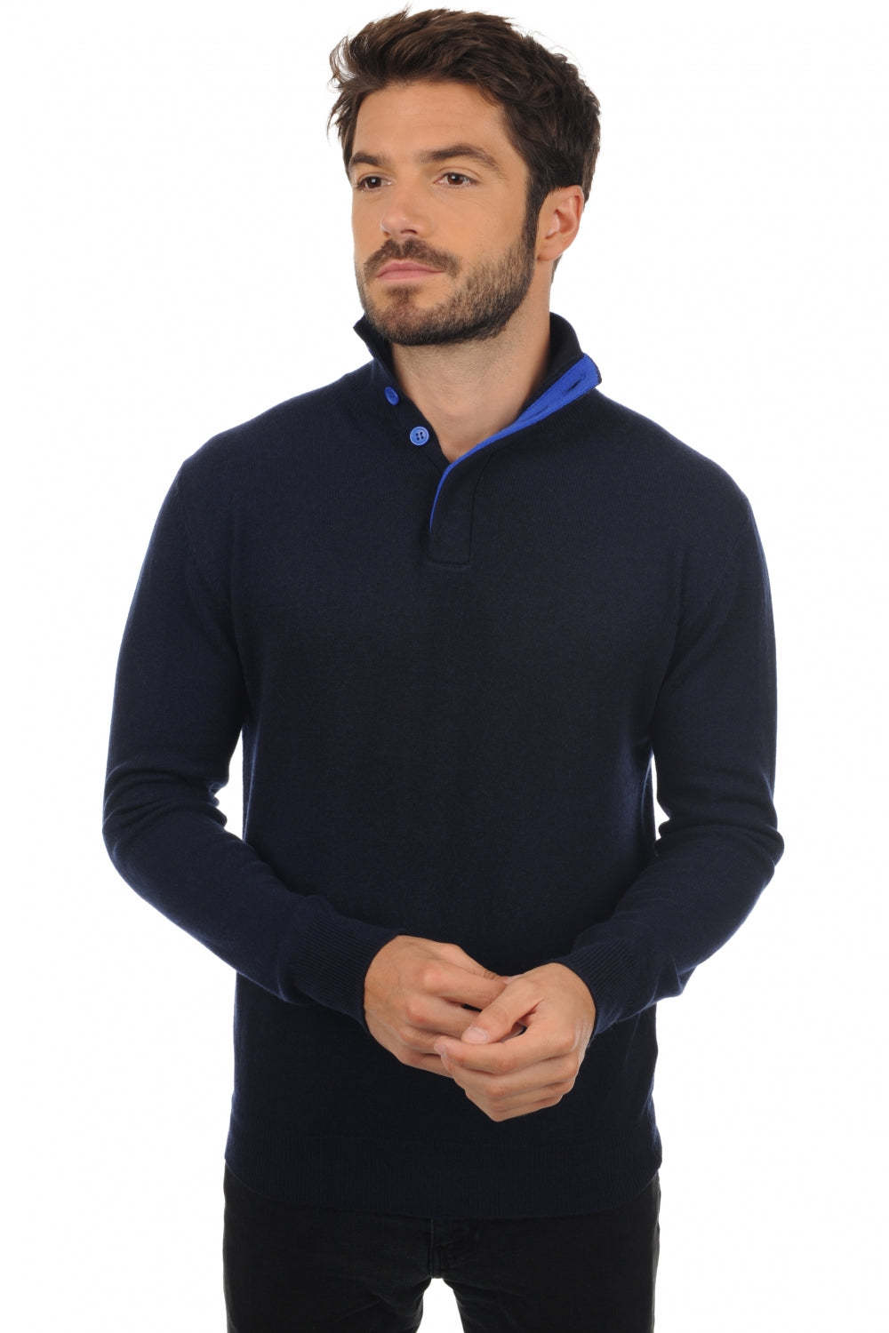 Gauvain en cachemire homme - marine foncé / bleu lapis - Mahogany