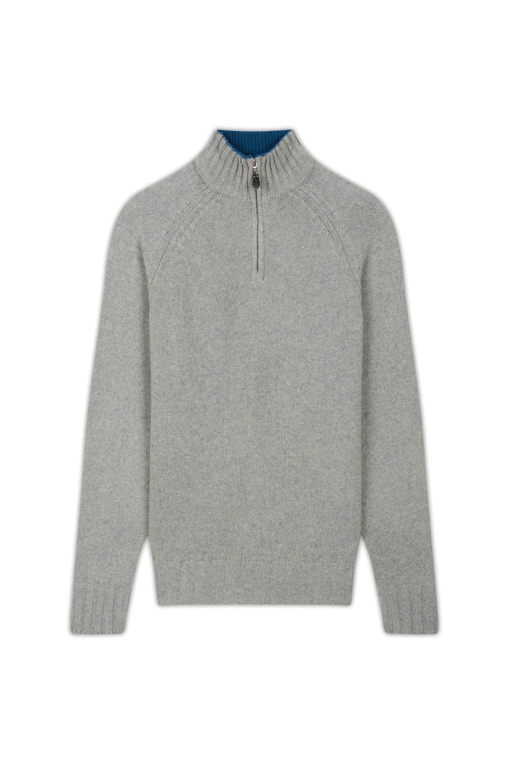 Howard en cachemire et yak homme - silver / bleu canard - Mahogany