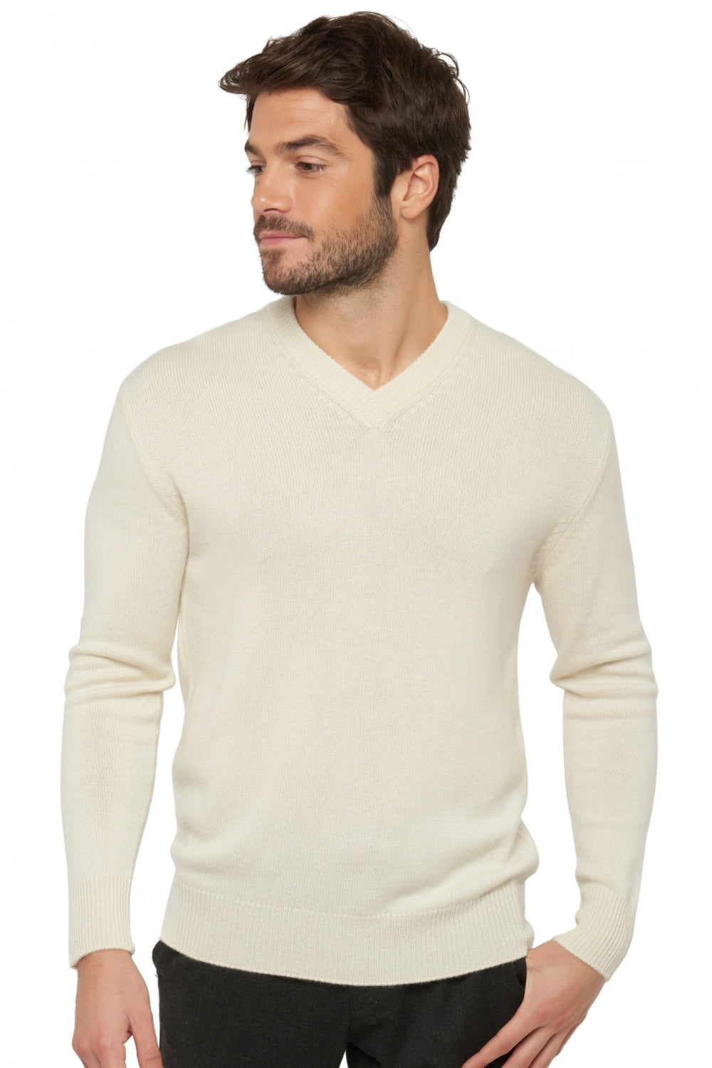 Hippolyte 4F Premium en cachemire homme - tenzin natural - Mahogany