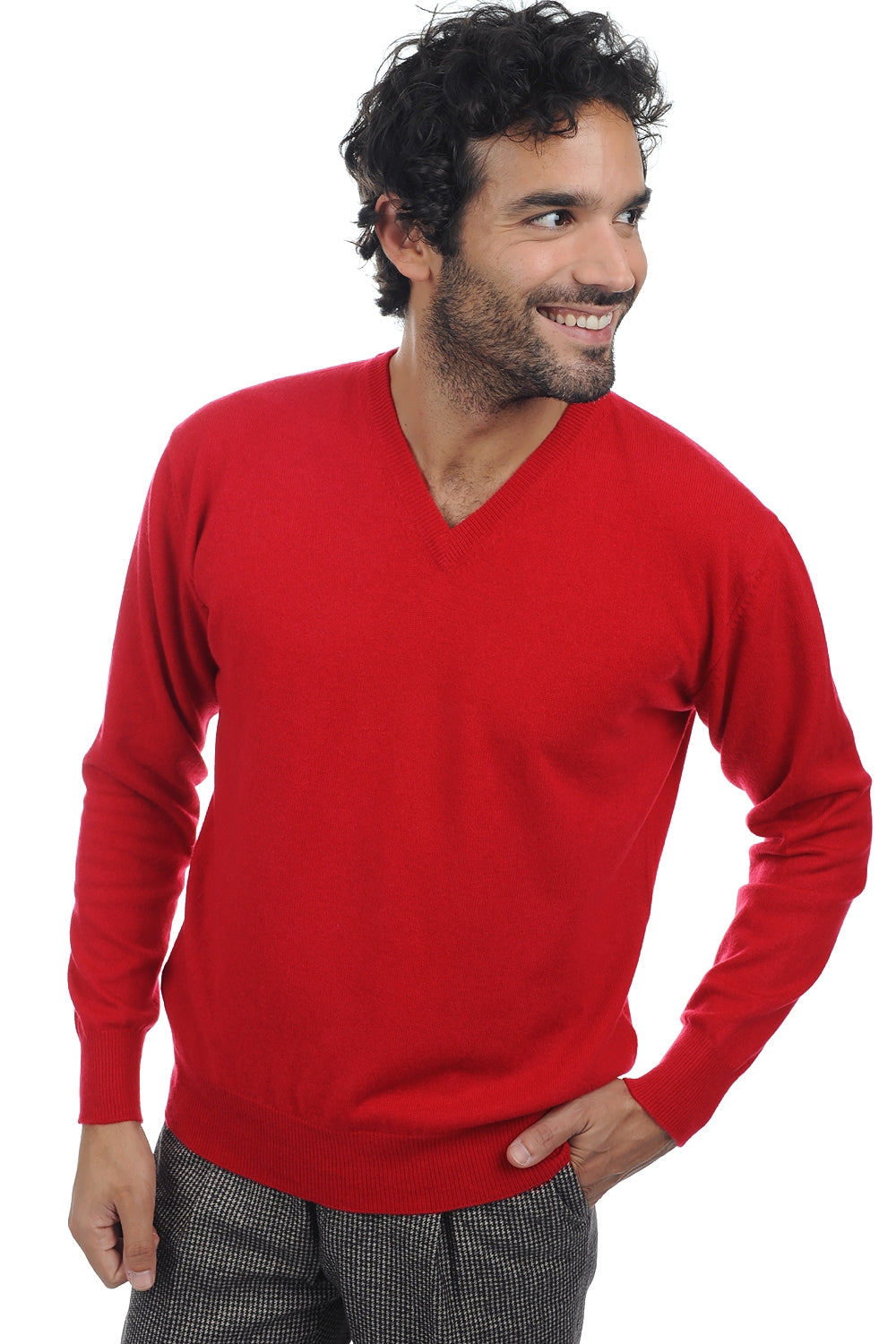Hippolyte en cachemire homme - rouge - Mahogany