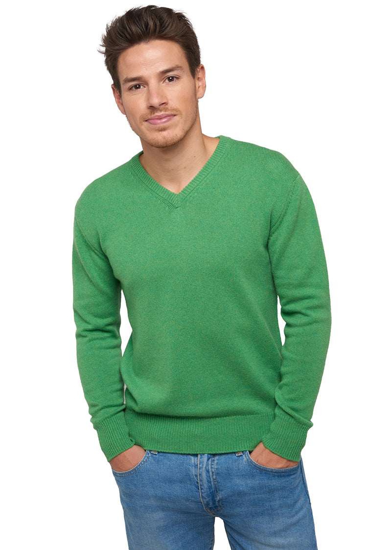 Hippolyte 4F en cachemire homme - basil - Mahogany