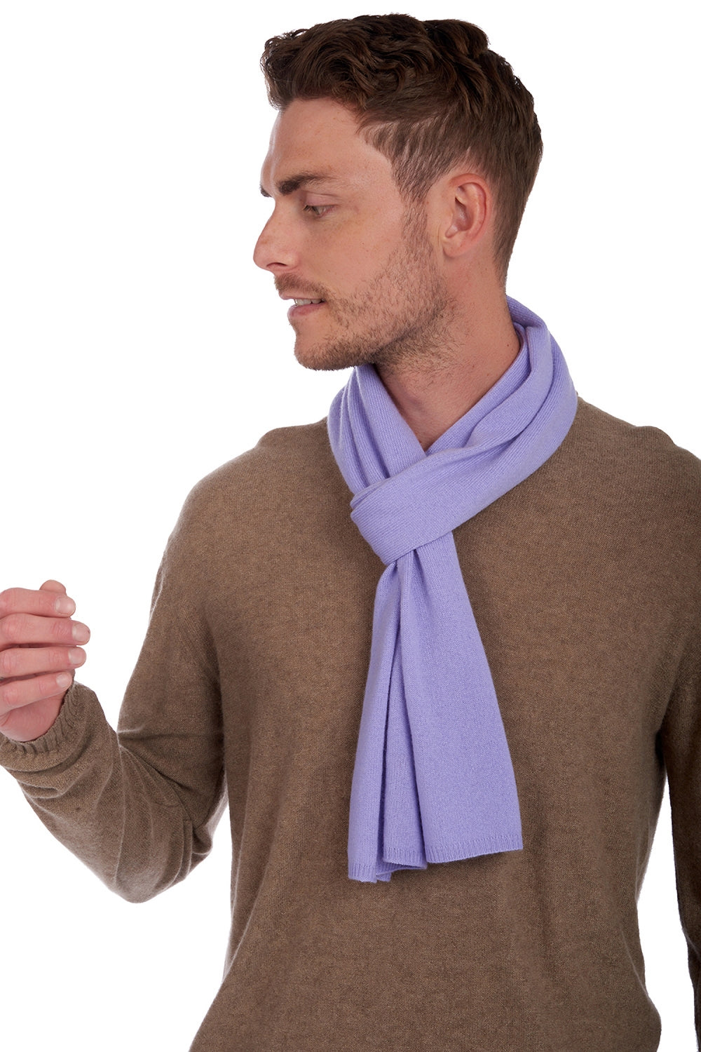 Ozone en cachemire mixte - viola - Mahogany