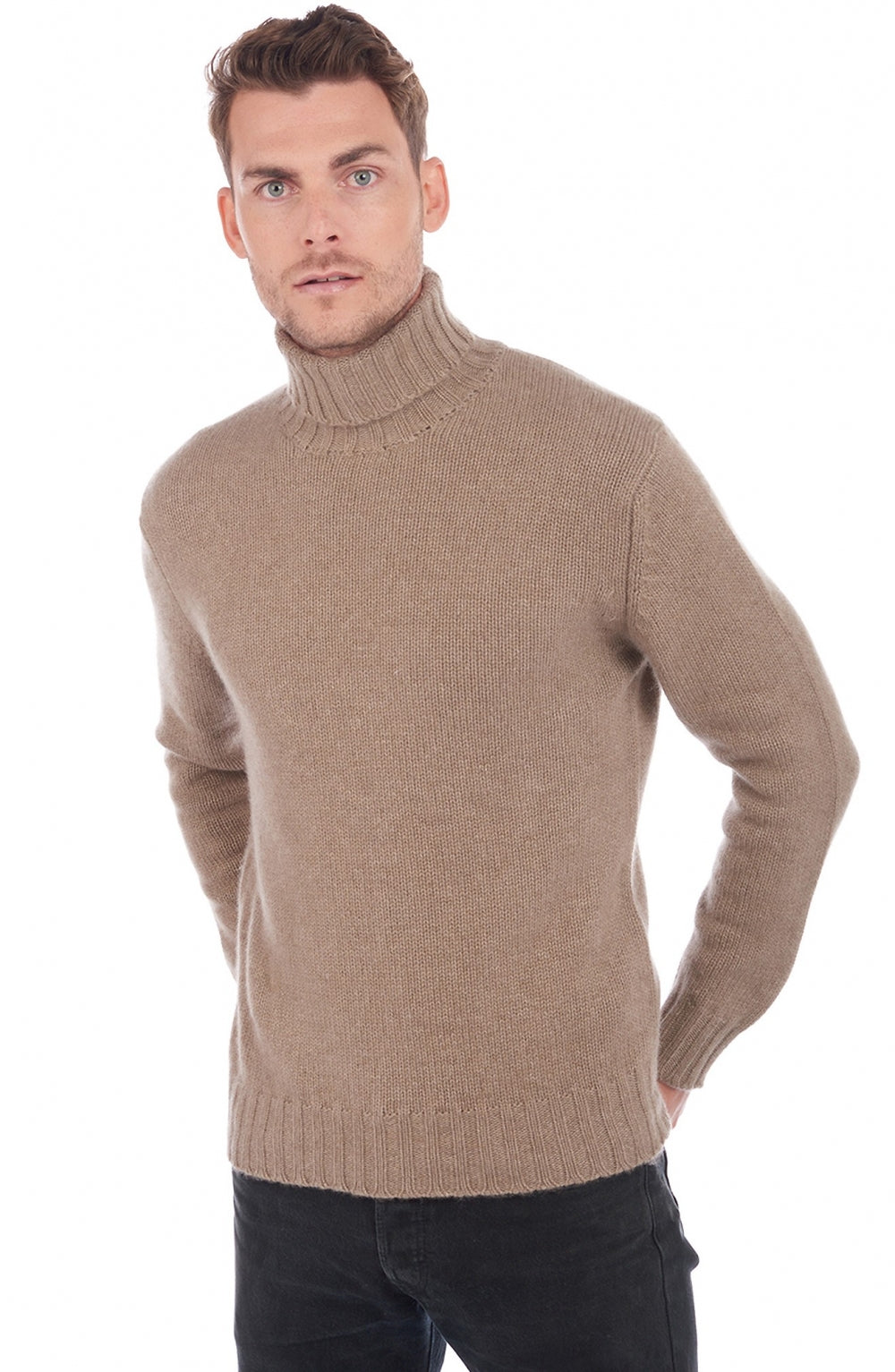 Achille en cachemire homme - natural brown - Mahogany