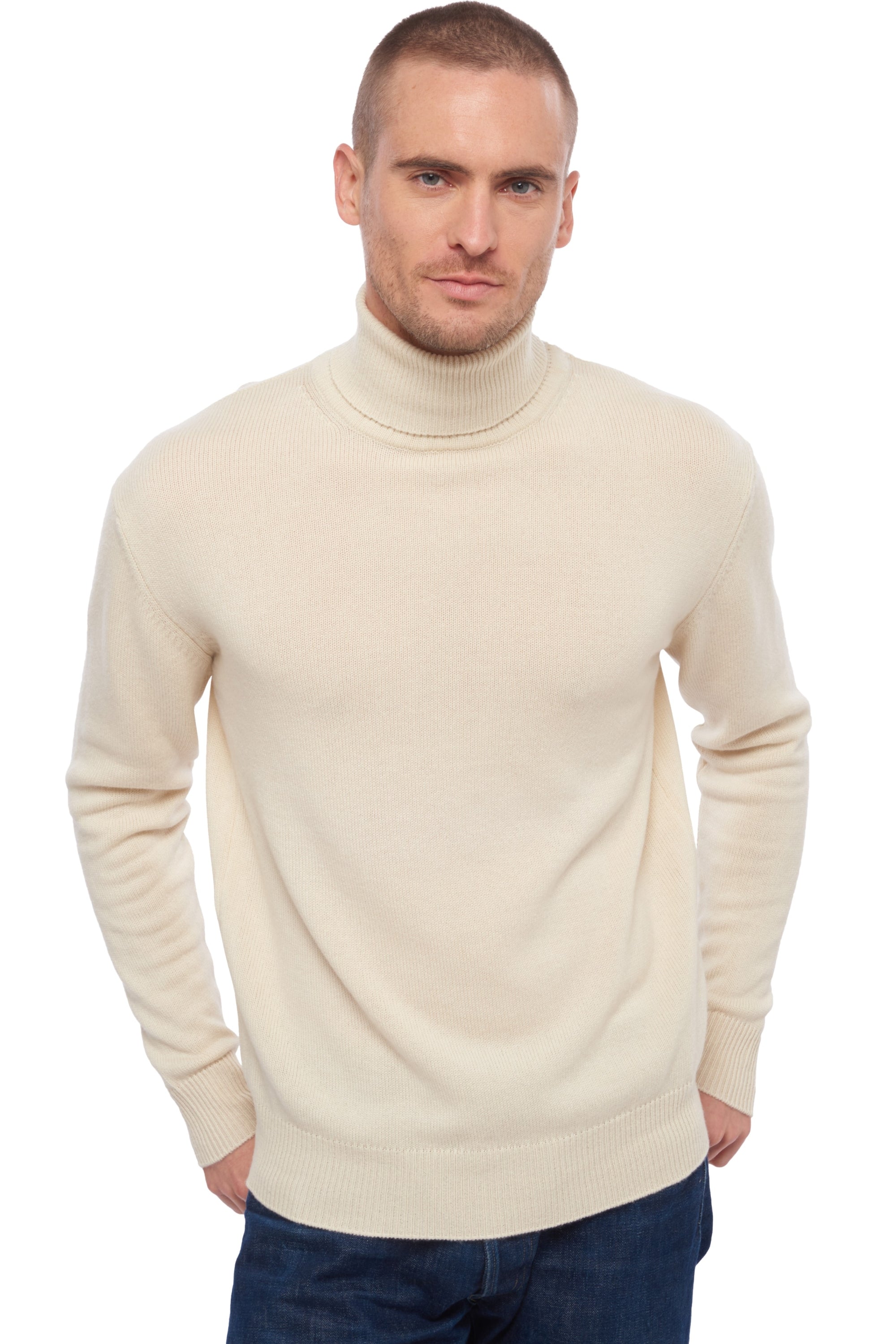 Edgar 4F en cachemire homme - natural écru - Mahogany