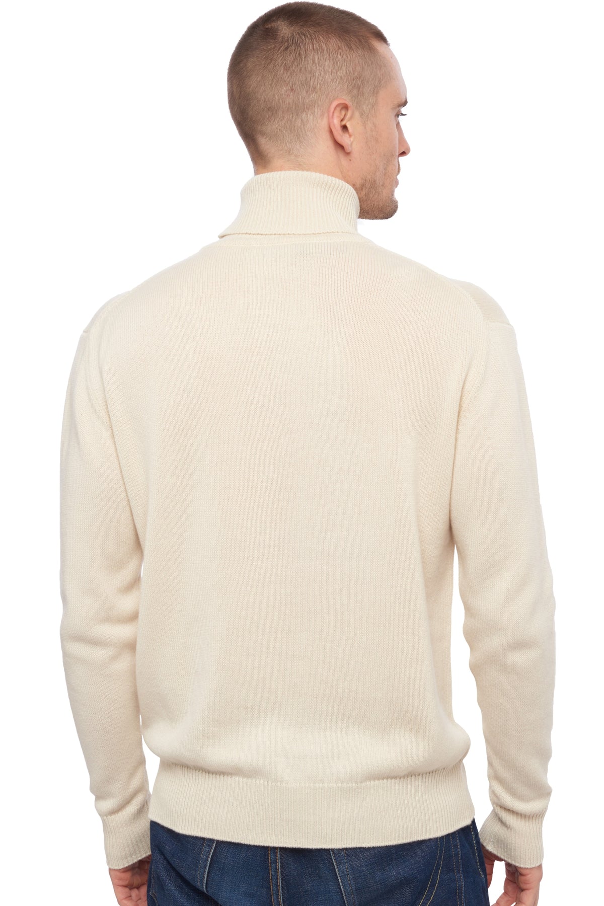 Edgar 4F en cachemire homme - Vue 2 - natural écru - Mahogany