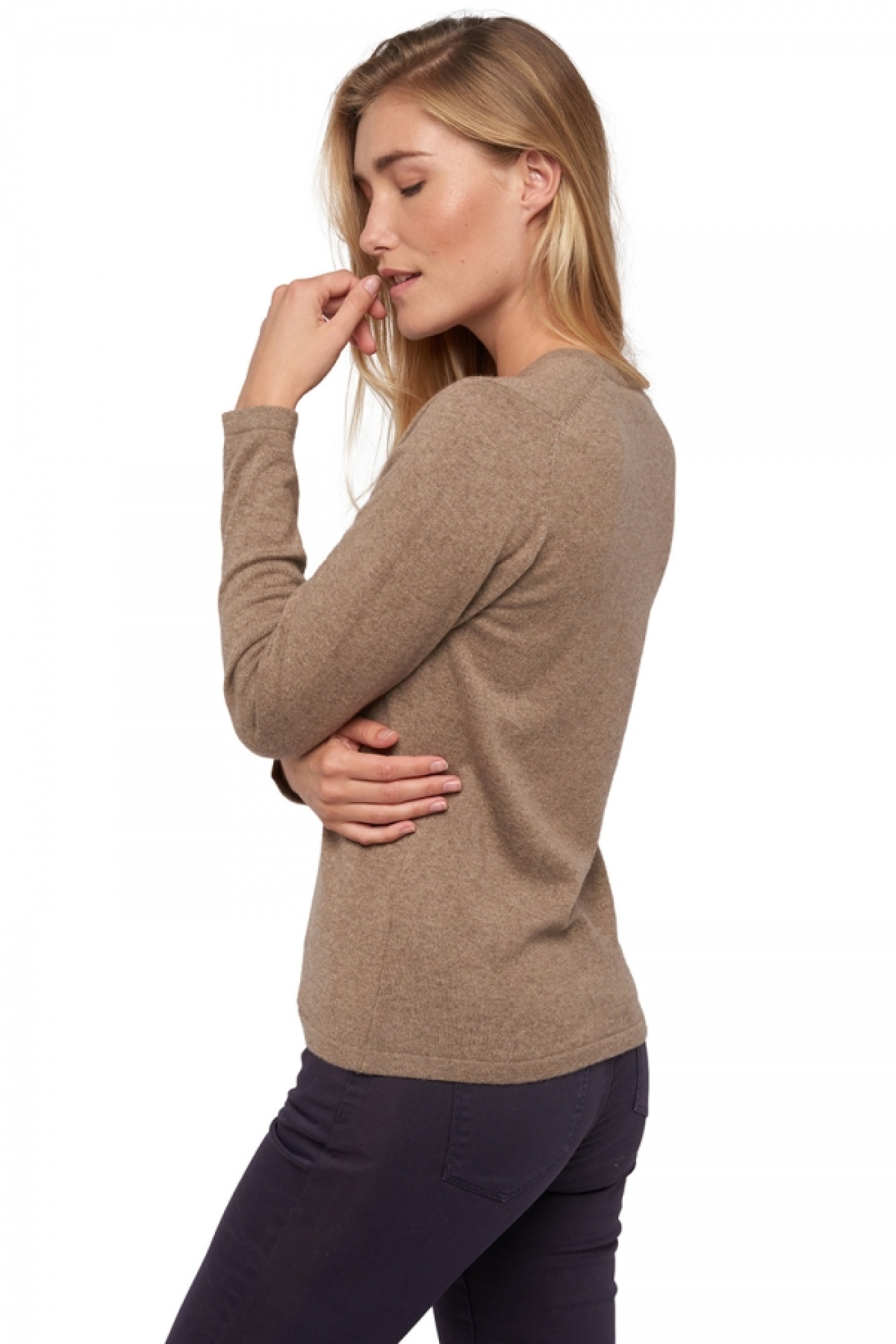 Emma en cachemire femme - Vue 1 - natural brown - Mahogany