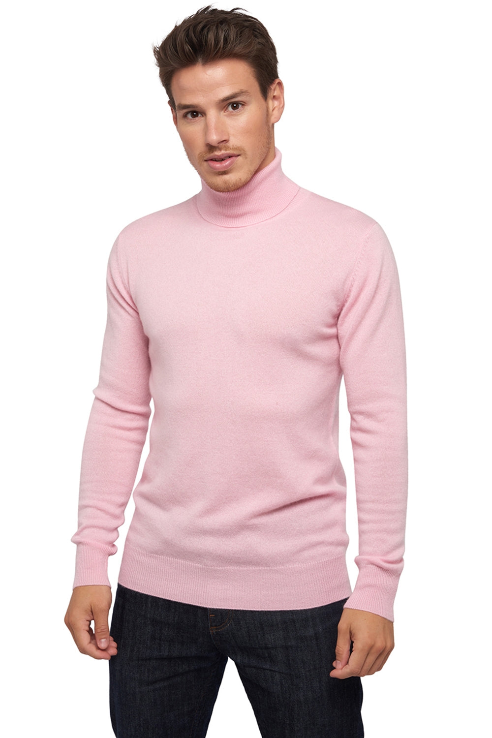 Tarry en cachemire homme - baby pink - Mahogany