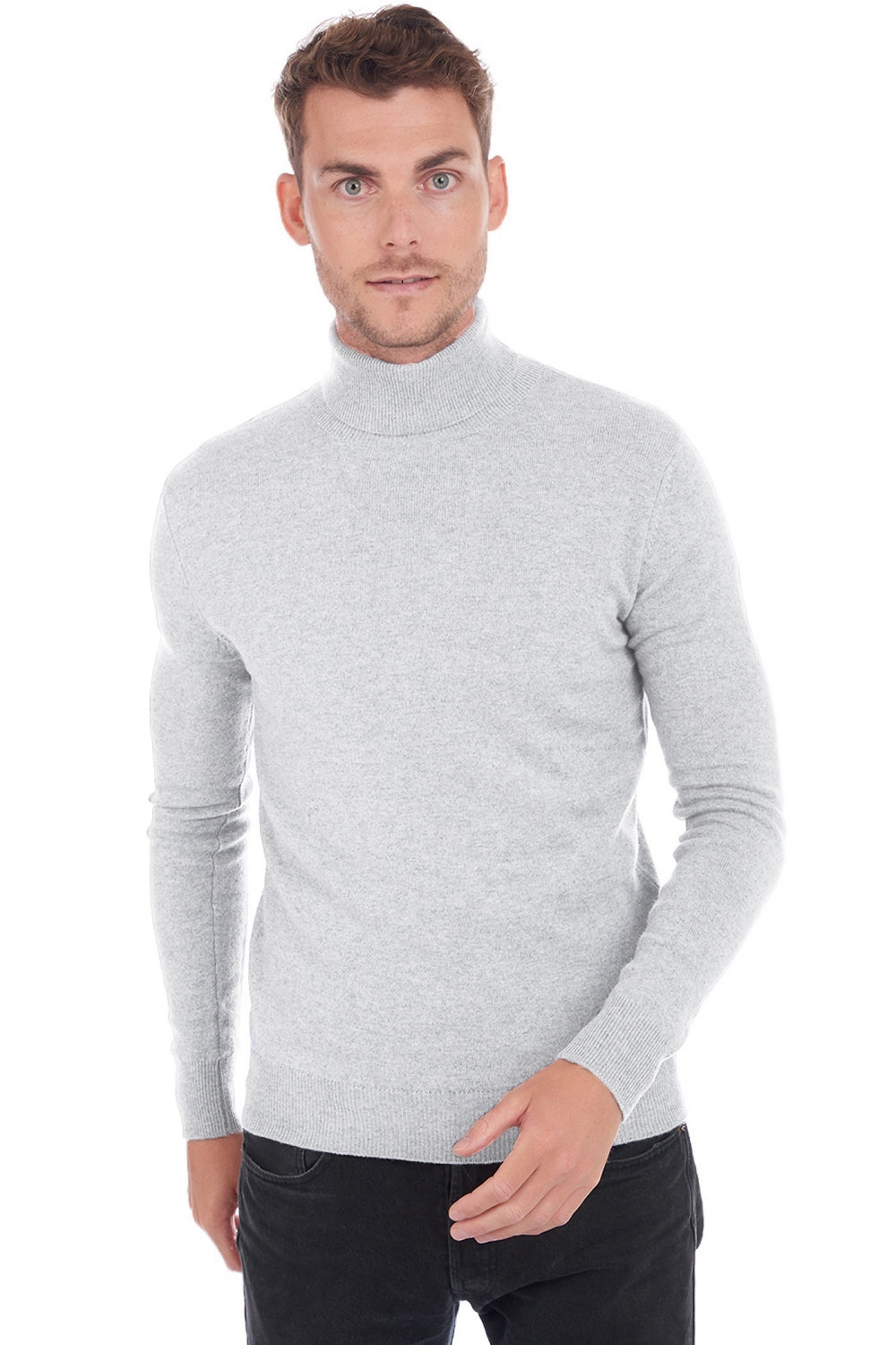 Tarry en cachemire homme - flannel - Mahogany