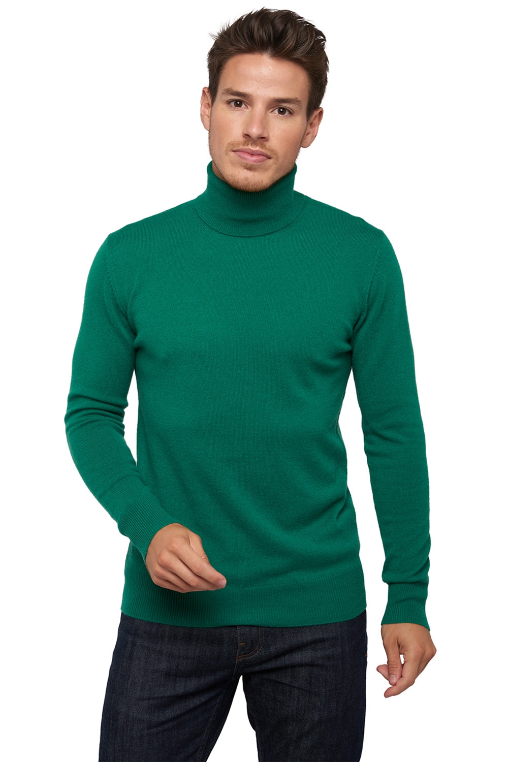 Tarry en cachemire homme - green grass - Mahogany