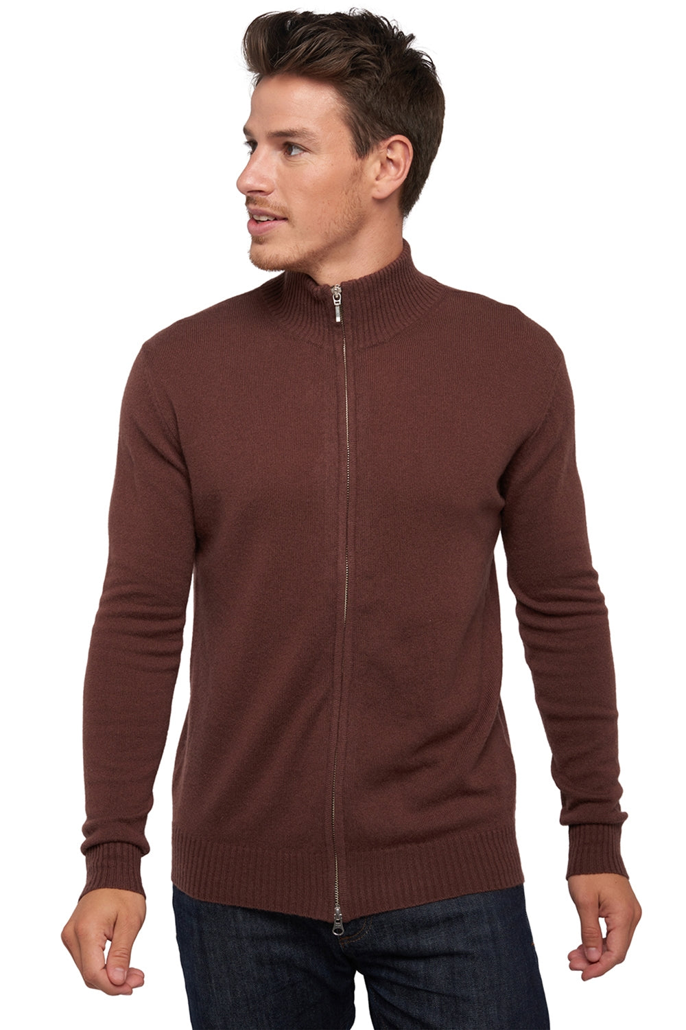 Thobias en cachemire homme - chocobrown - Mahogany
