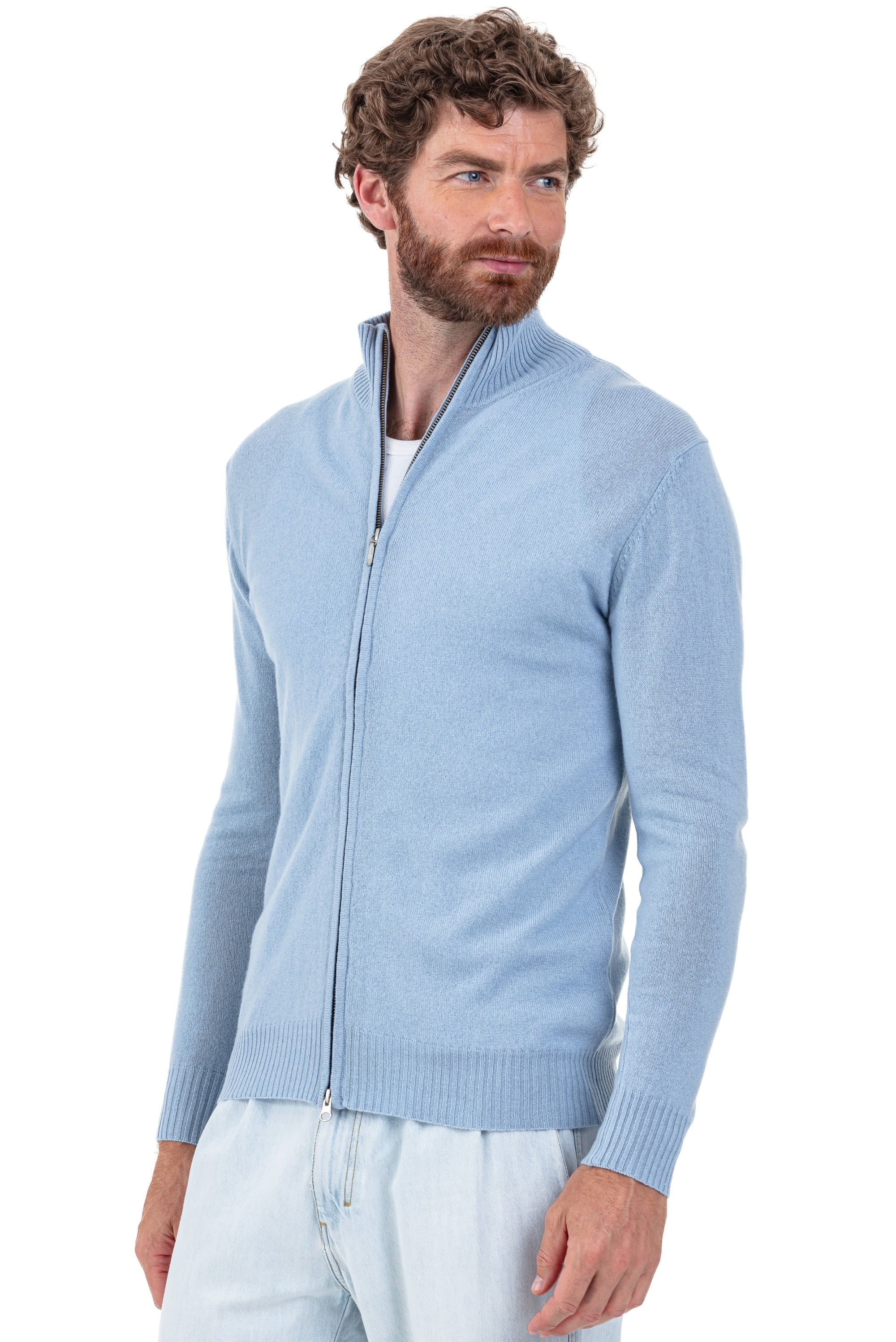 Thobias en cachemire homme - sky blue - Mahogany