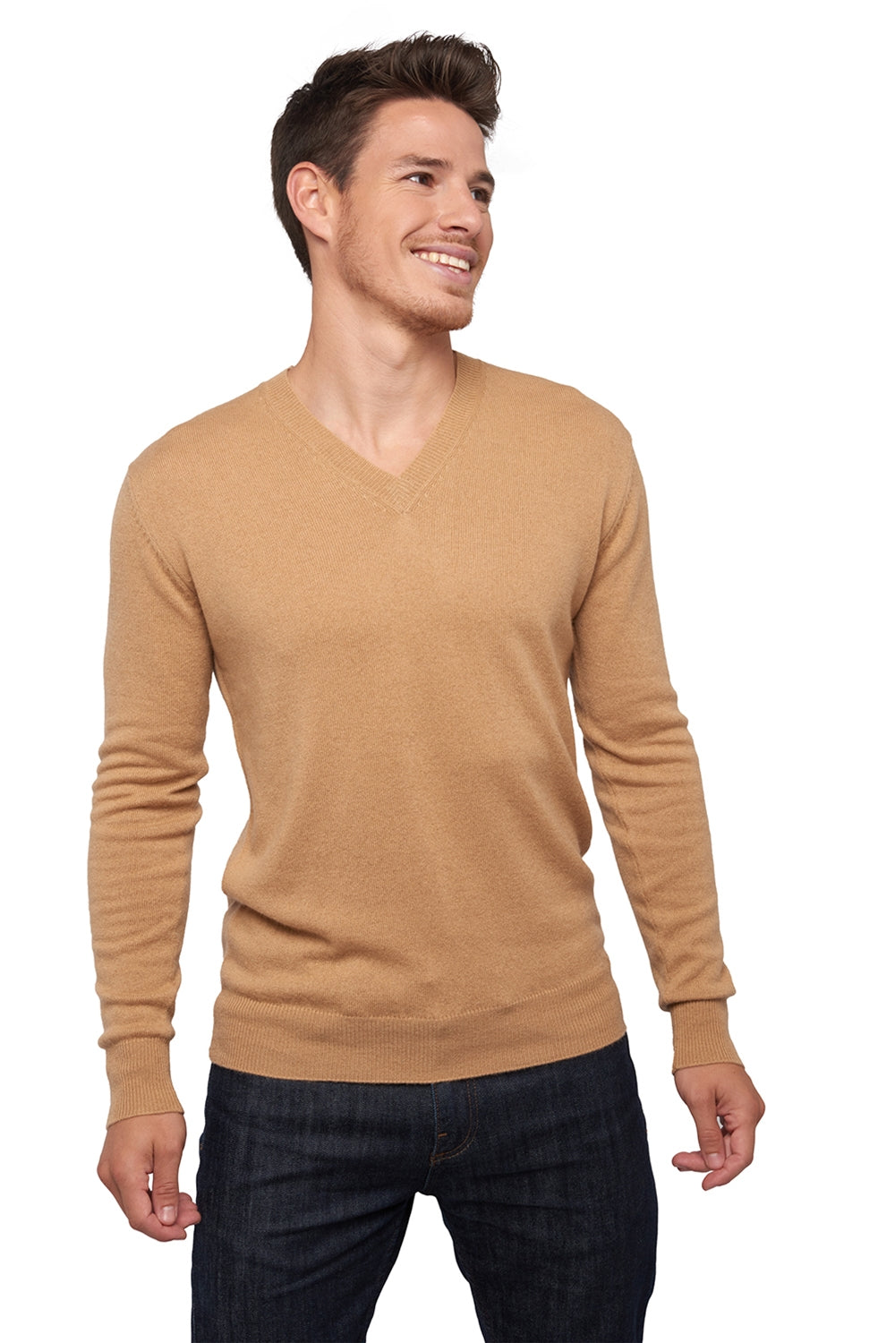 Tor en cachemire homme - camel - Mahogany