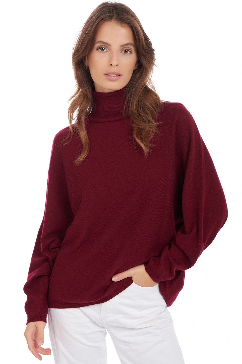 Amarillo en cachemire femme - bordeaux - Mahogany