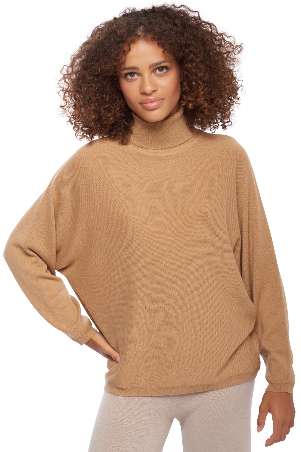 Amarillo en cachemire femme - camel - Mahogany