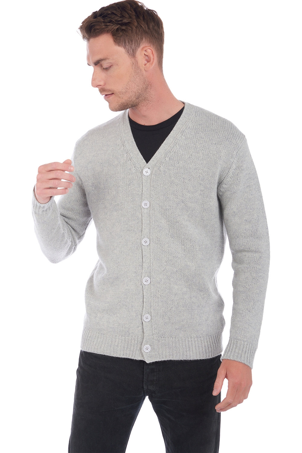 Aden en cachemire homme - flanelle chiné - Mahogany