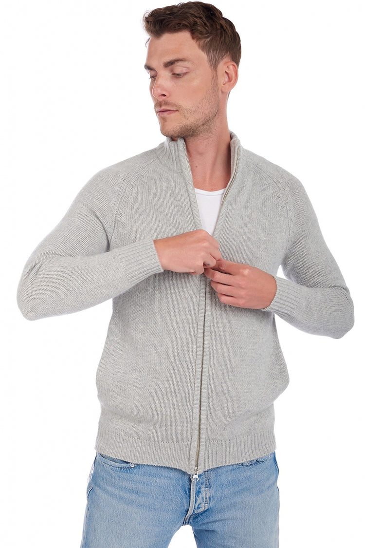 Argos en cachemire homme - flanelle chiné - Mahogany