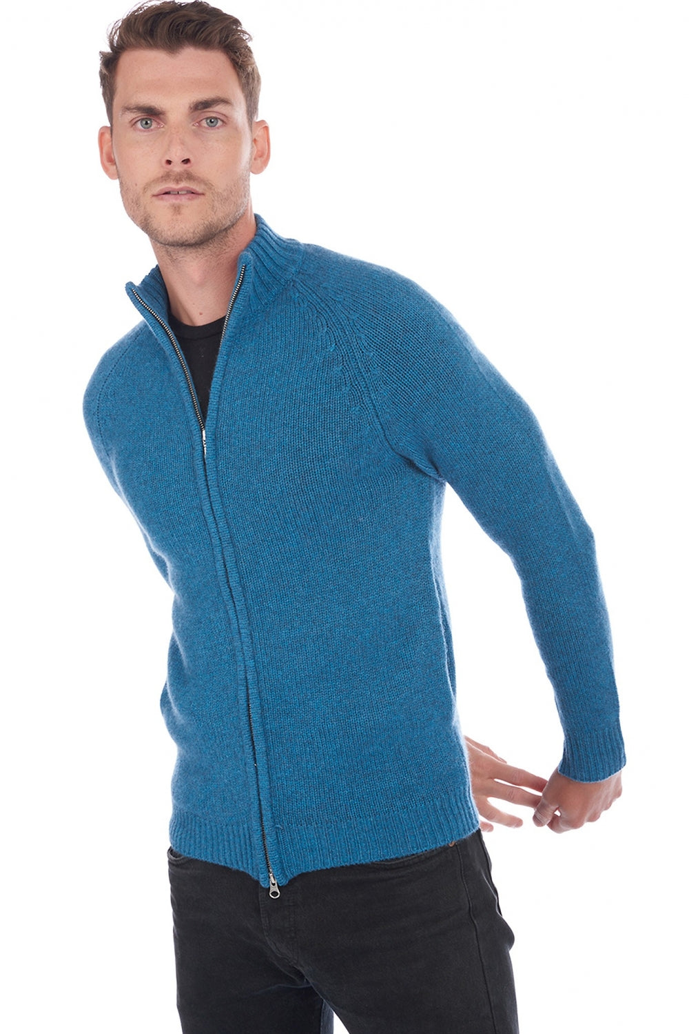 Argos en cachemire homme - manor blue - Mahogany