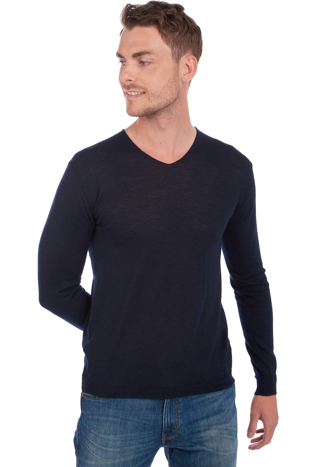 Leopaul en duvet de cachemire homme - bleu marine - Mahogany
