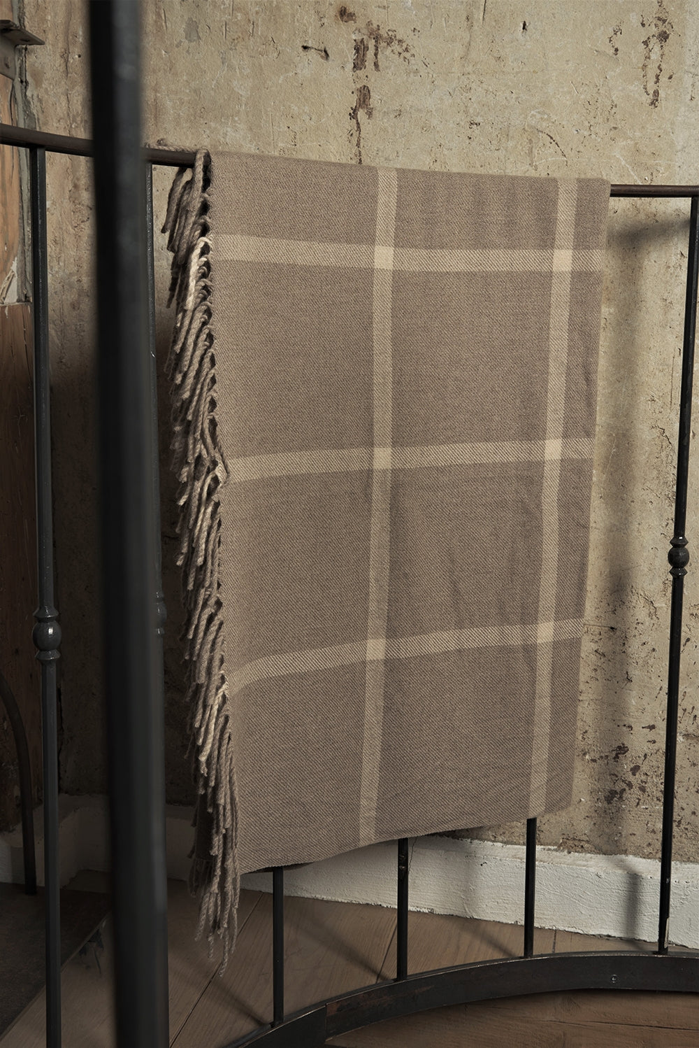 Altay 150 x 190 en cachemire mixte - natural brown / natural beige - Mahogany