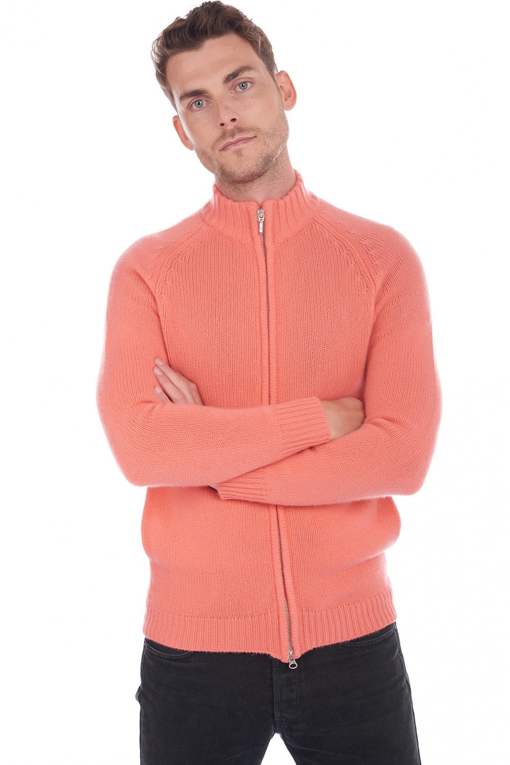 Argos en cachemire homme - peach - Mahogany