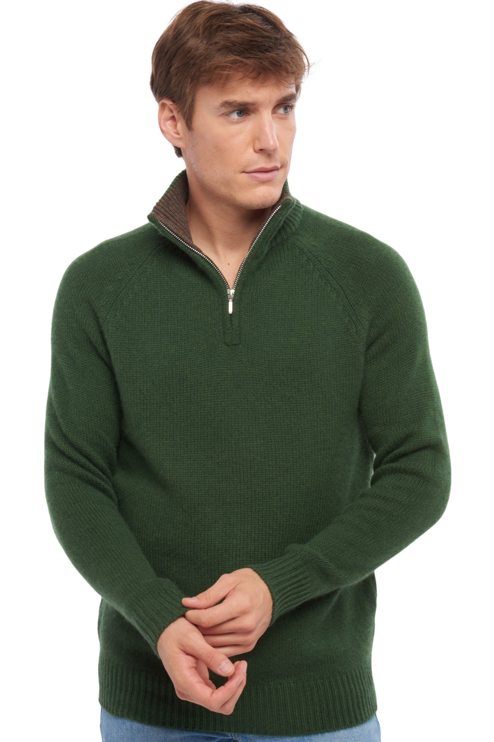 Angers en cachemire homme - cedar / marron chiné - Mahogany