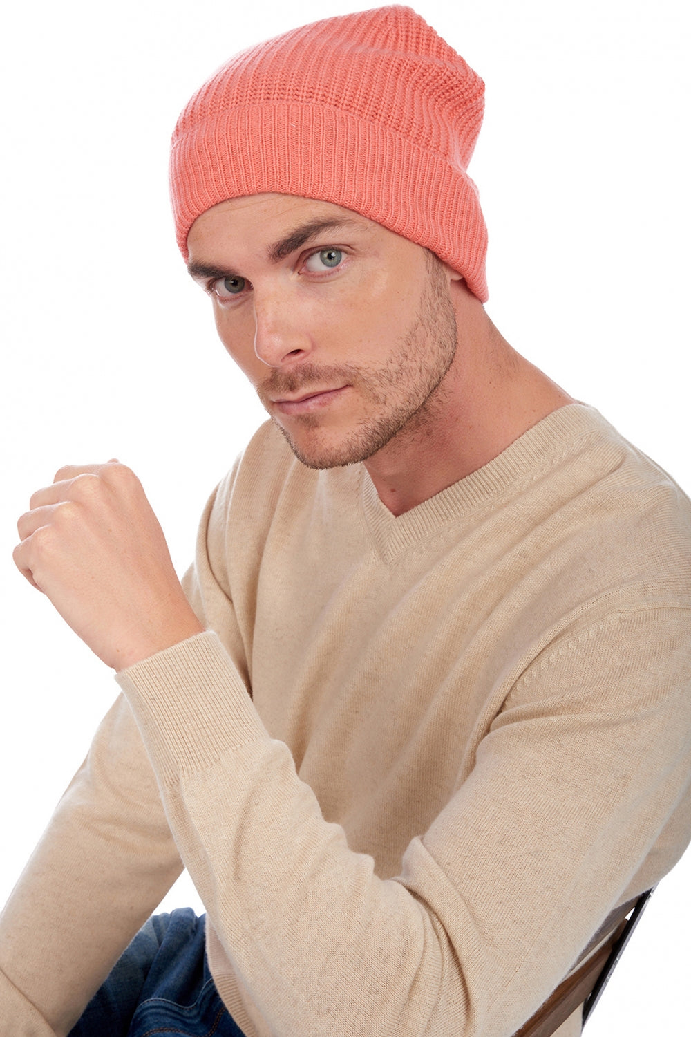 Anshan en cachemire mixte - peach - Mahogany
