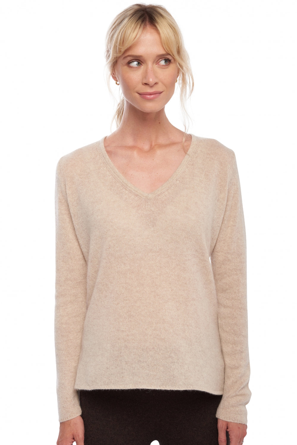 Flavie en cachemire femme - natural beige - Mahogany