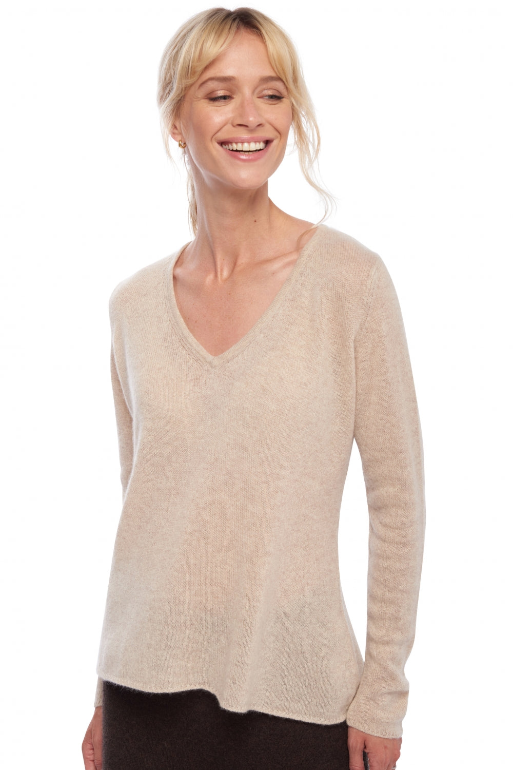 Flavie en cachemire femme - Vue 2 - natural beige - Mahogany