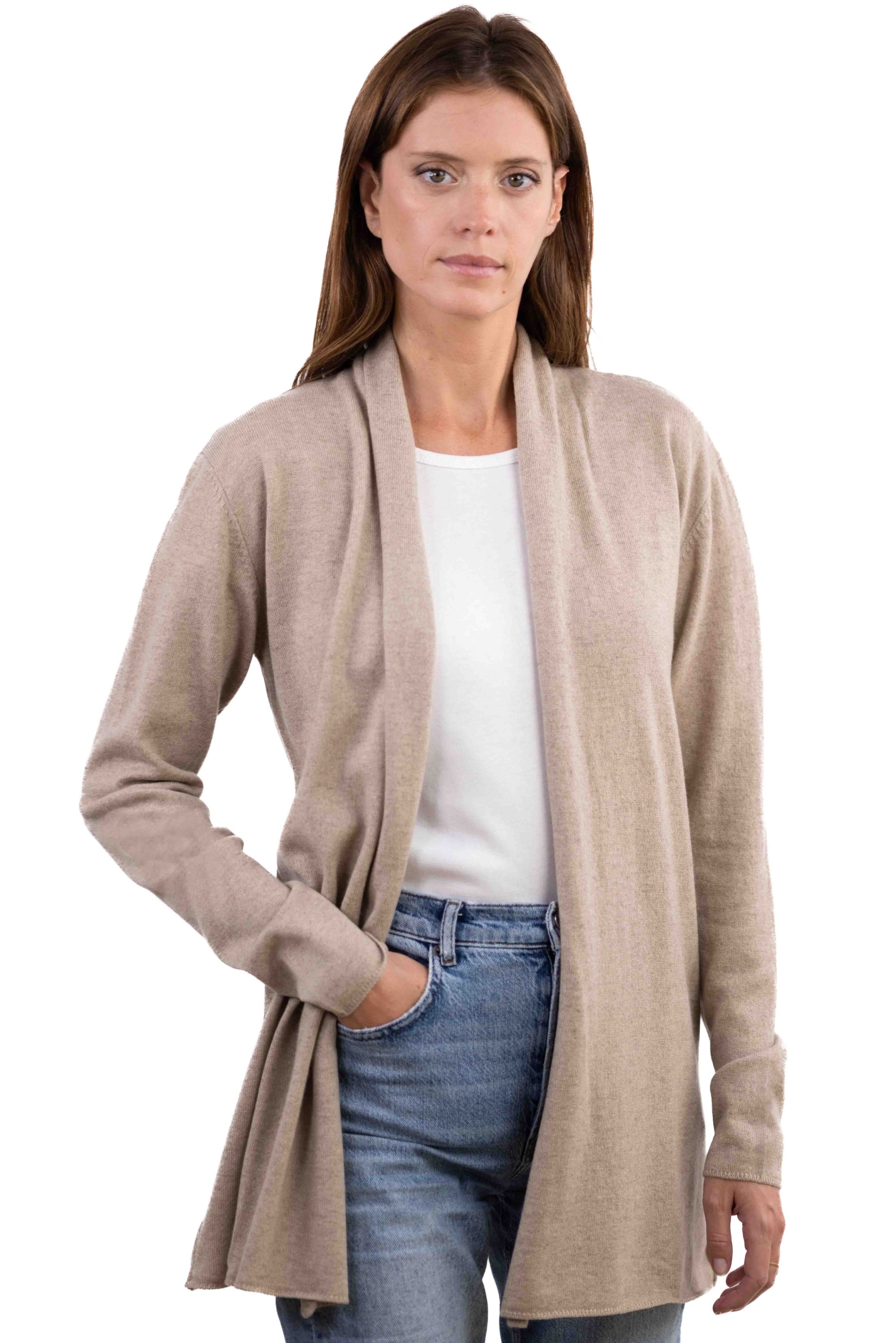 Pucci en cachemire femme - natural stone - Mahogany
