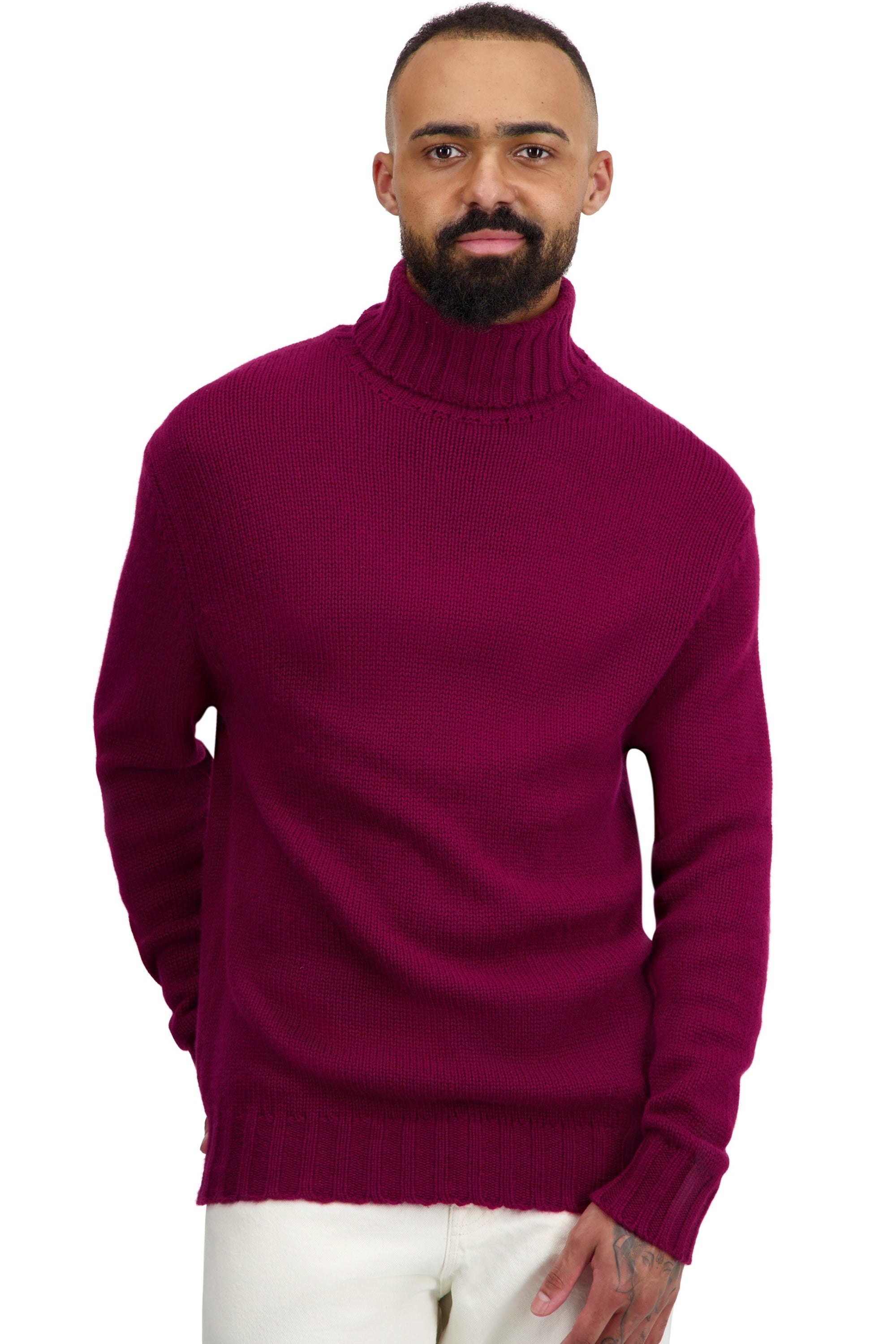 Achille en cachemire homme - bordeaux - Mahogany