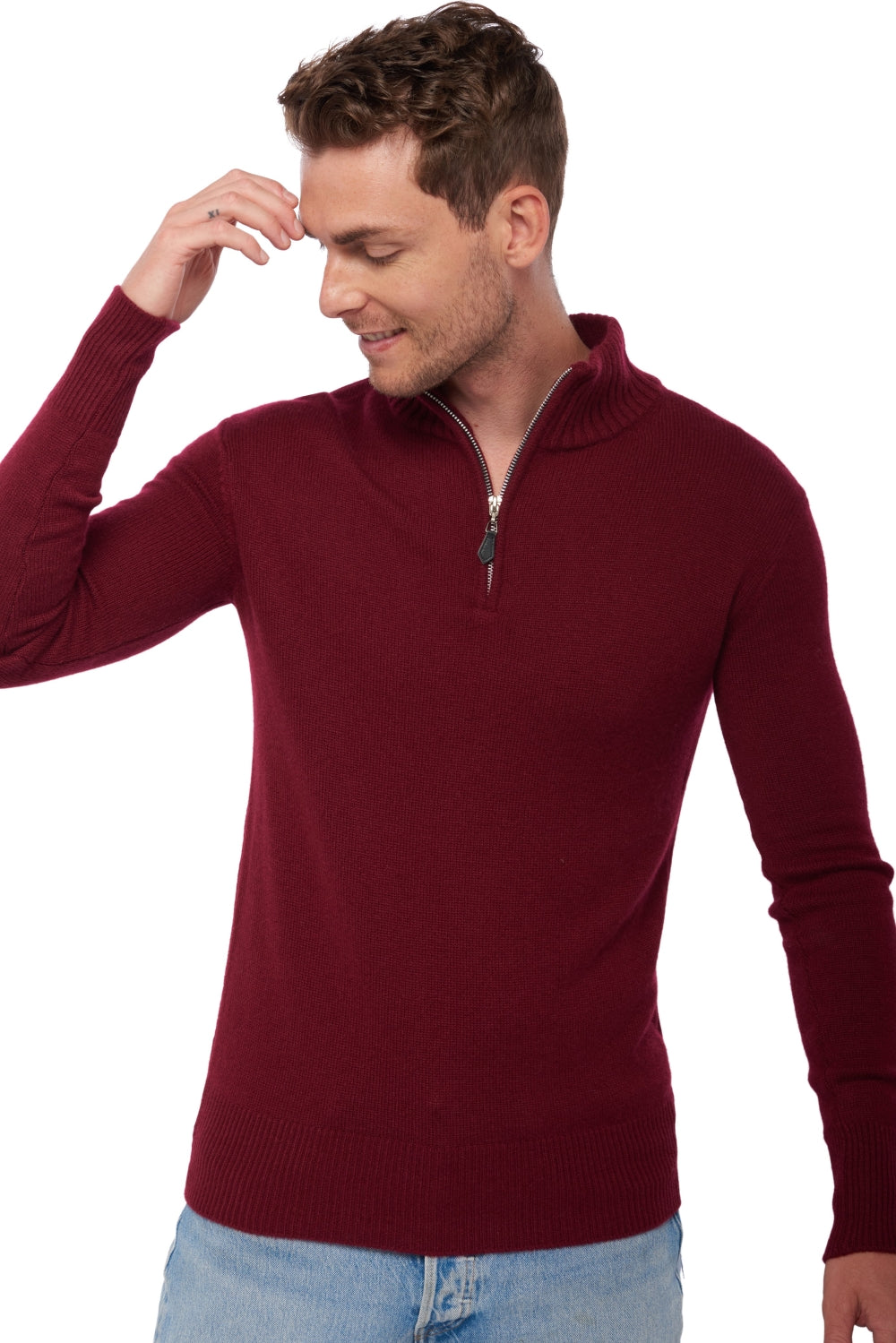 Donovan en cachemire homme - bordeaux - Mahogany