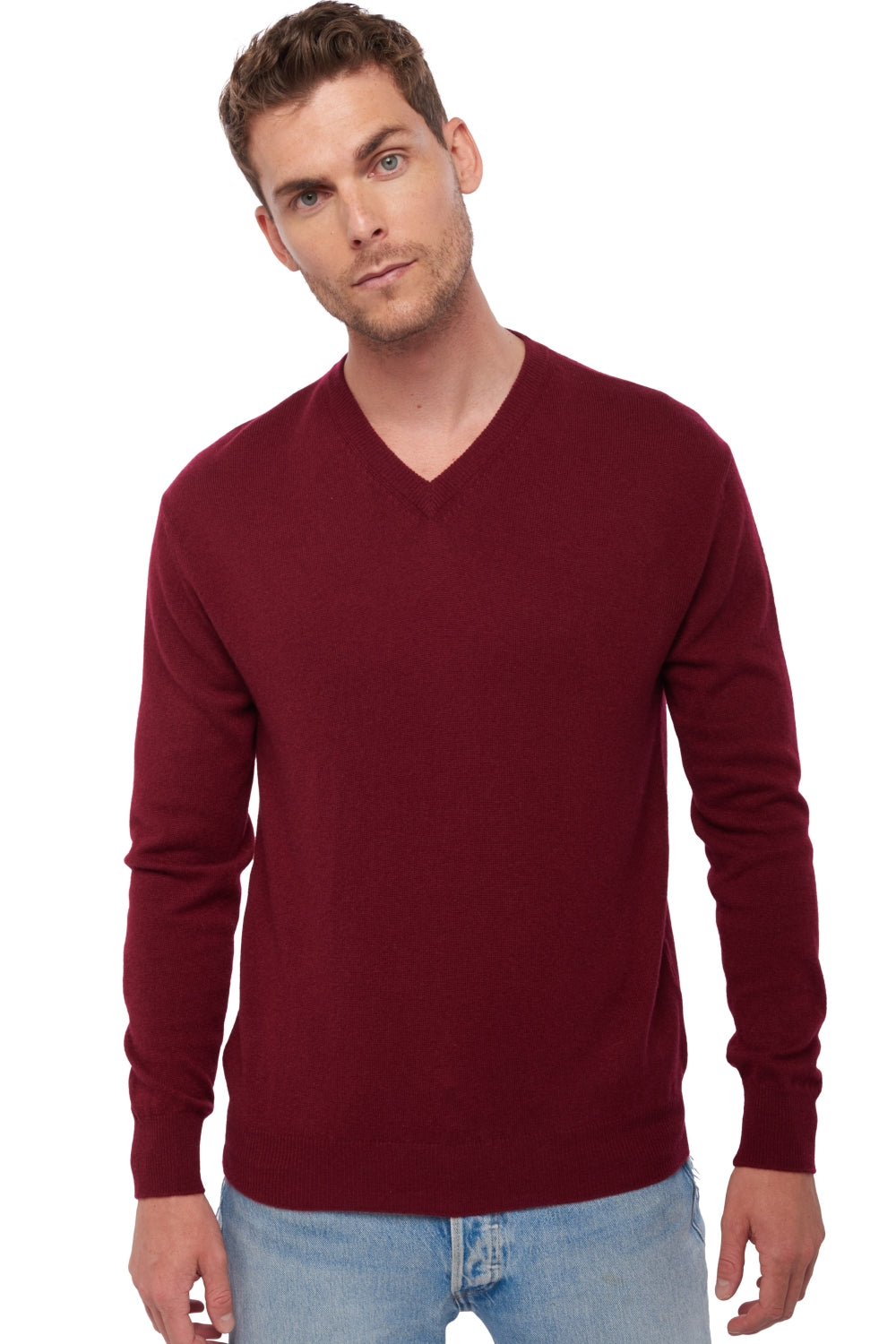 Hippolyte en cachemire homme - bordeaux - Mahogany