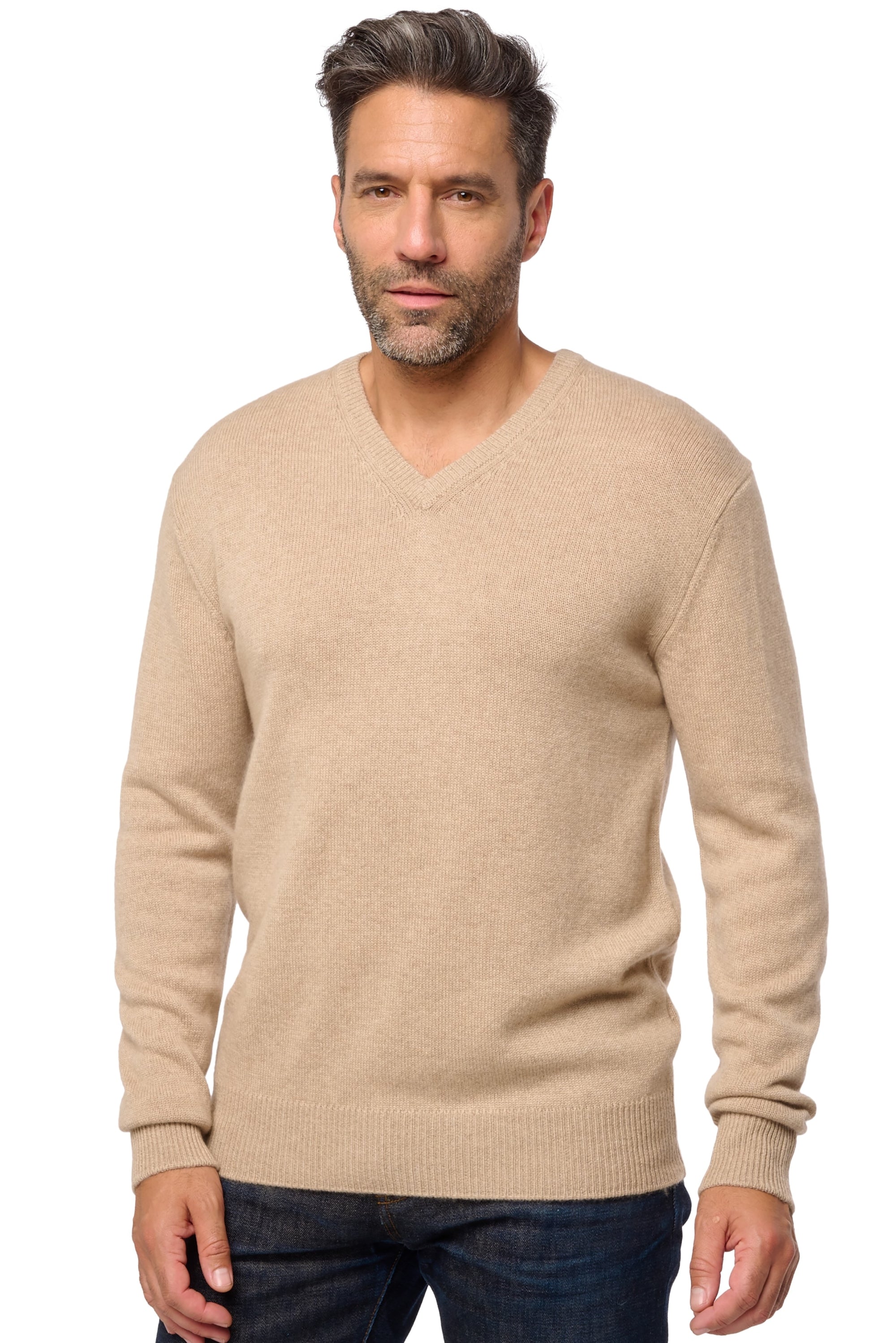 Hippolyte en cachemire homme - natural stone - Mahogany