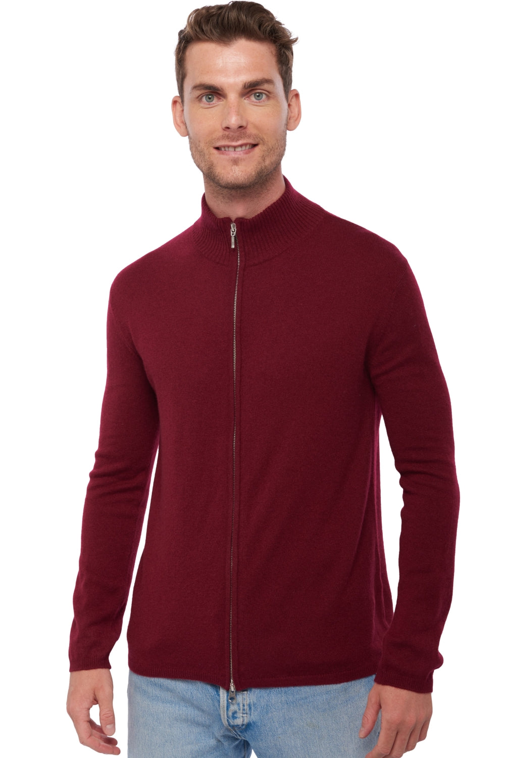 Elton en cachemire homme - bordeaux - Mahogany