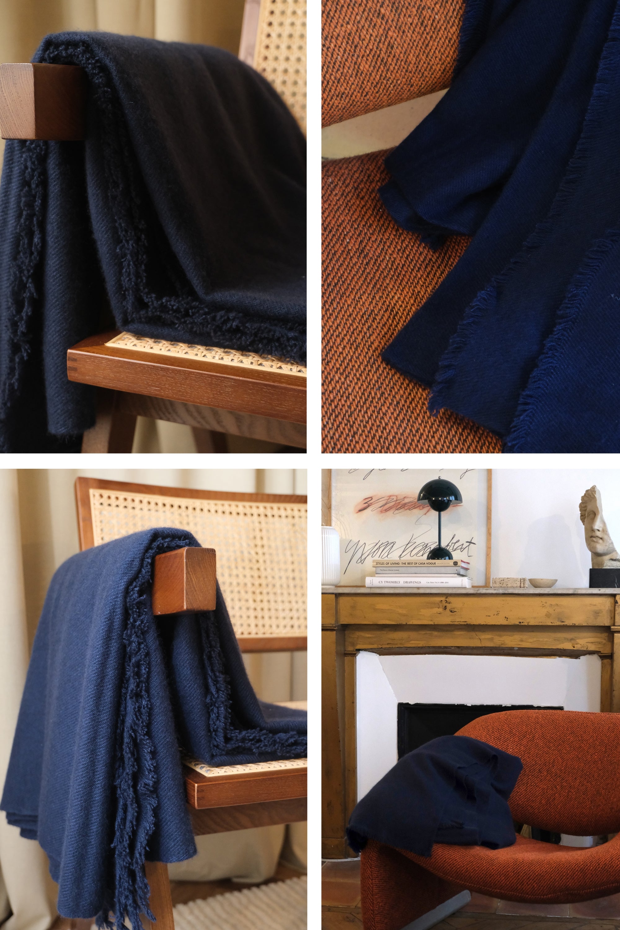 Toodoo Plain M en cachemire mixte - bleu marine - Mahogany