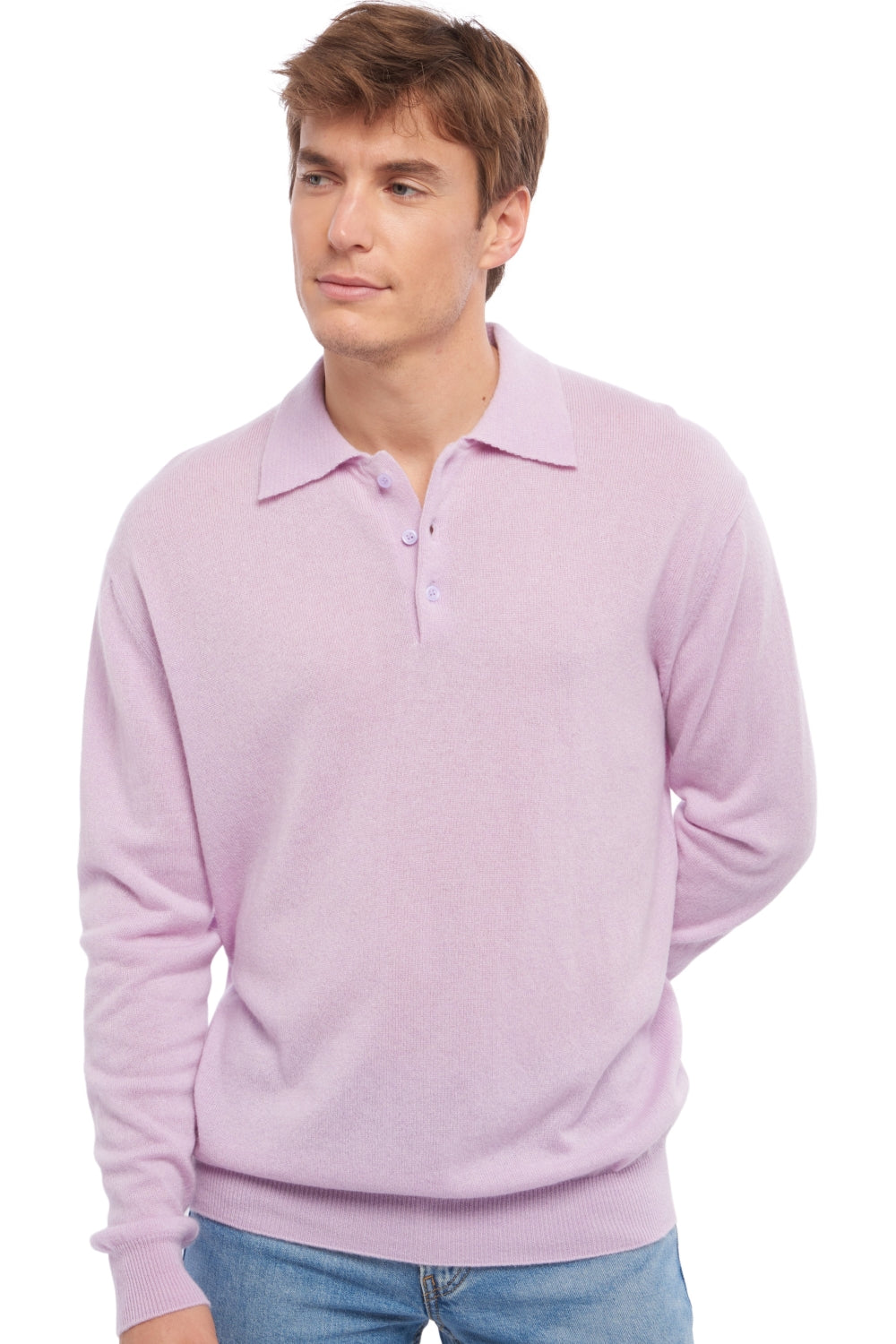 Alexandre en cachemire homme - lilas - Mahogany