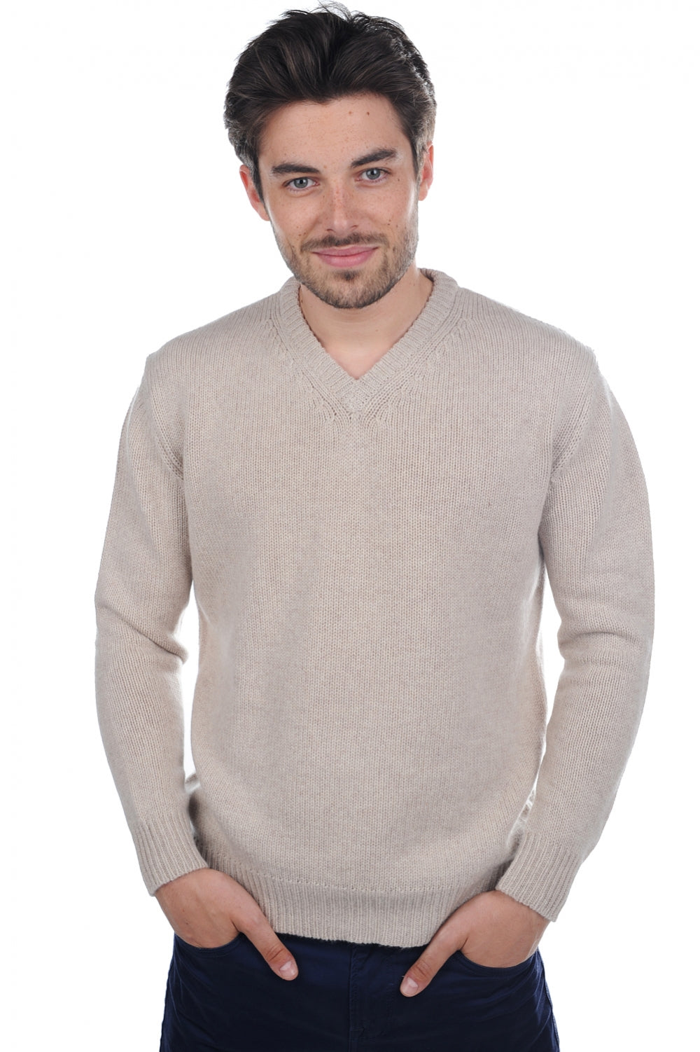 Atman en cachemire homme - natural beige - Mahogany