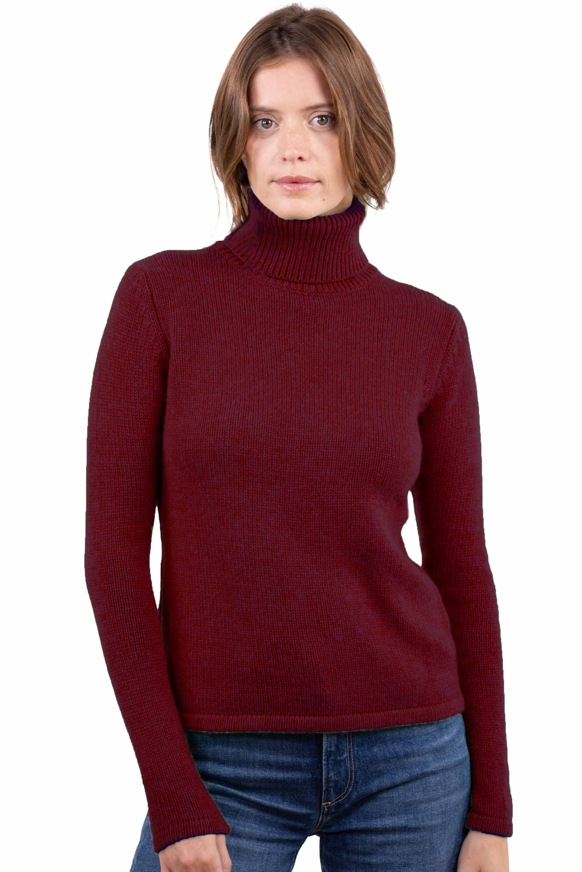 Carla en cachemire femme - bordeaux - Mahogany