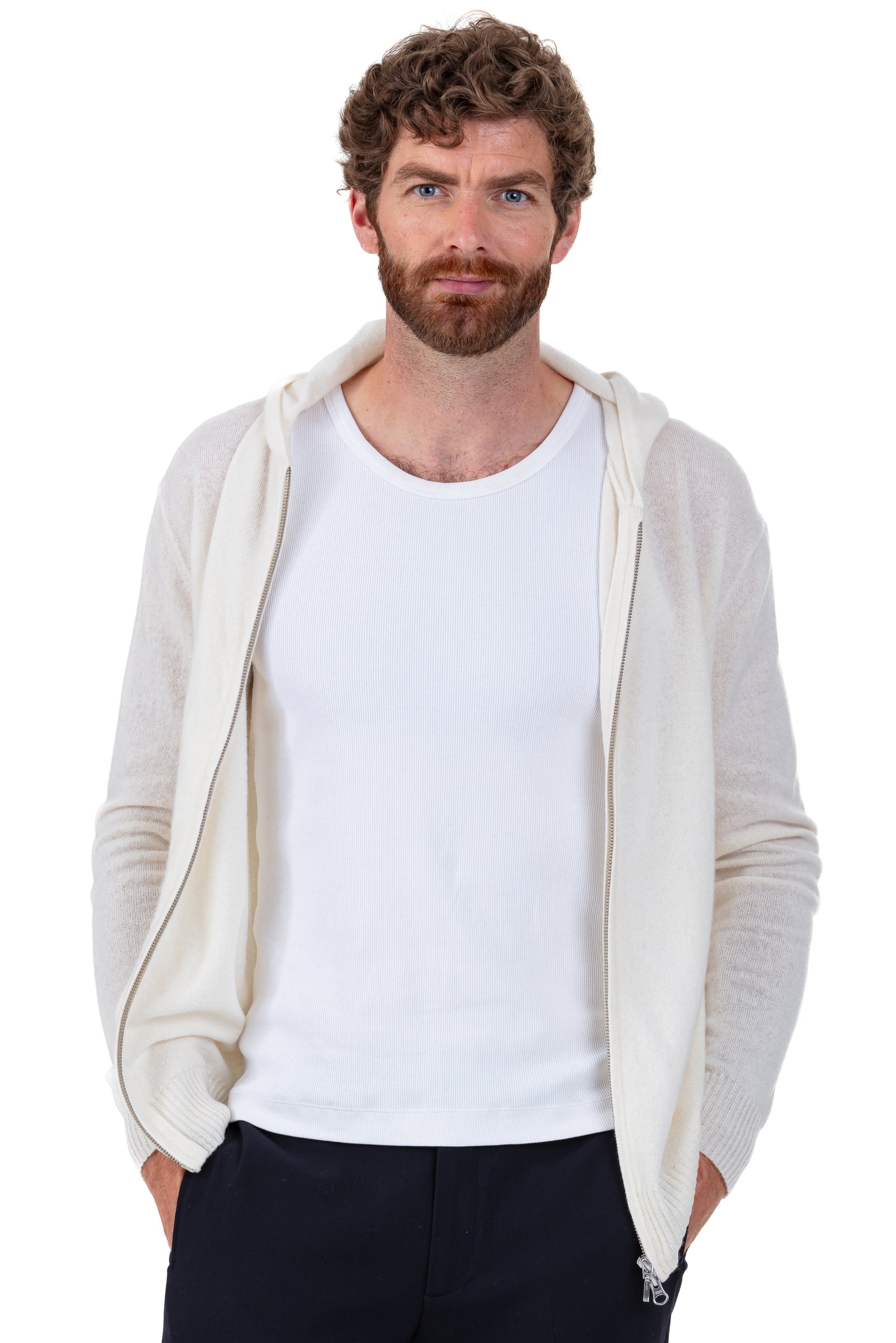 Hiro en cachemire homme - natural écru - Mahogany