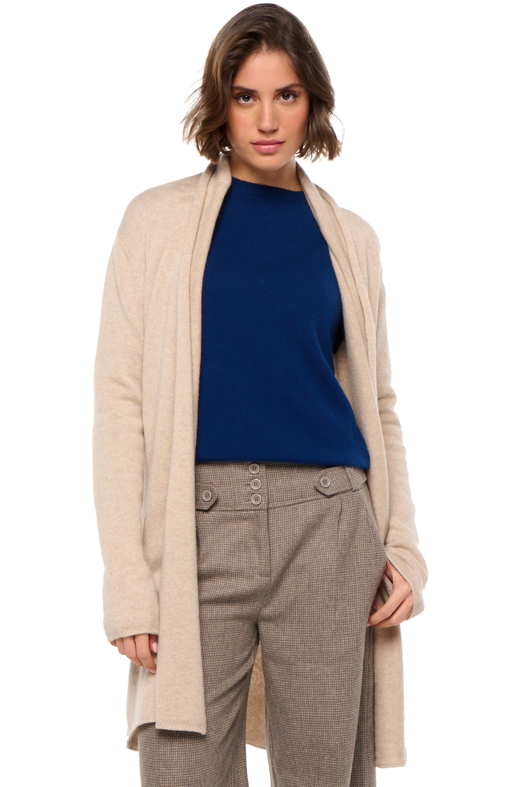 Perla en cachemire femme - natural beige - Mahogany