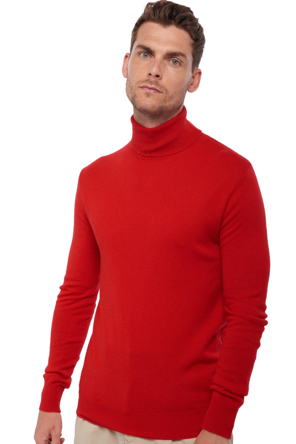 Tarry en cachemire homme - chilli red - Mahogany
