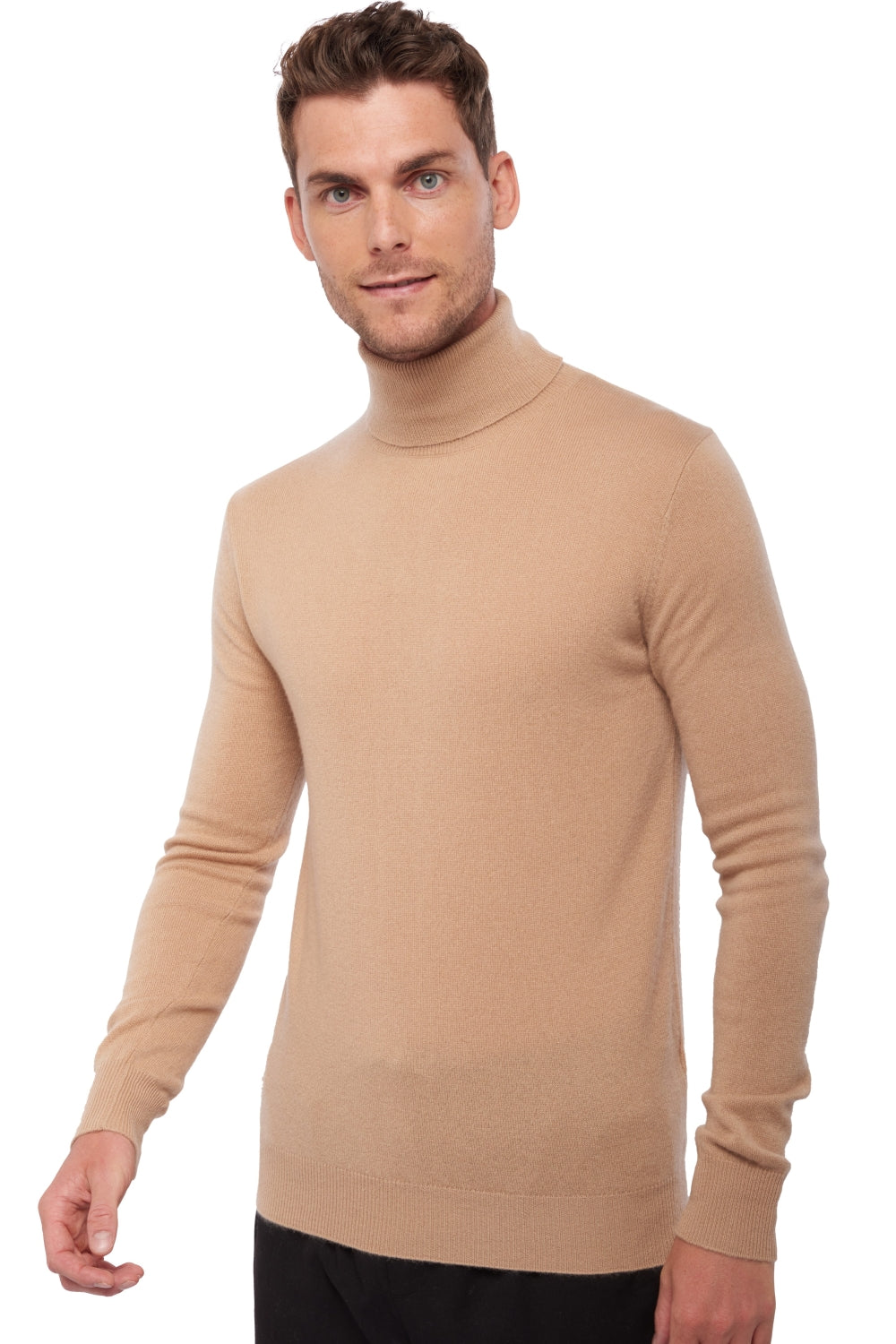 Tarry en cachemire homme - granola - Mahogany
