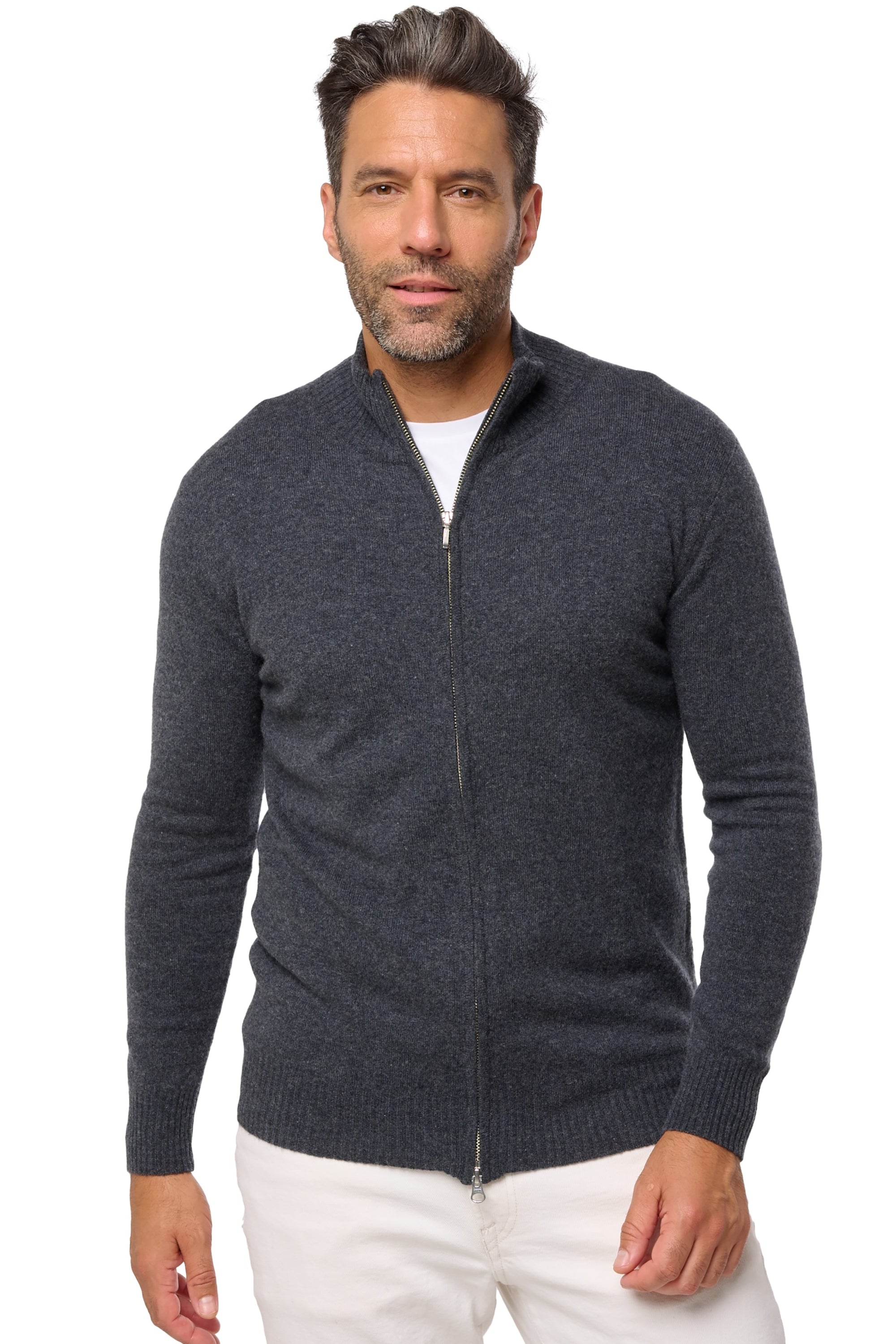 Thobias en cachemire homme - dark grey - Mahogany