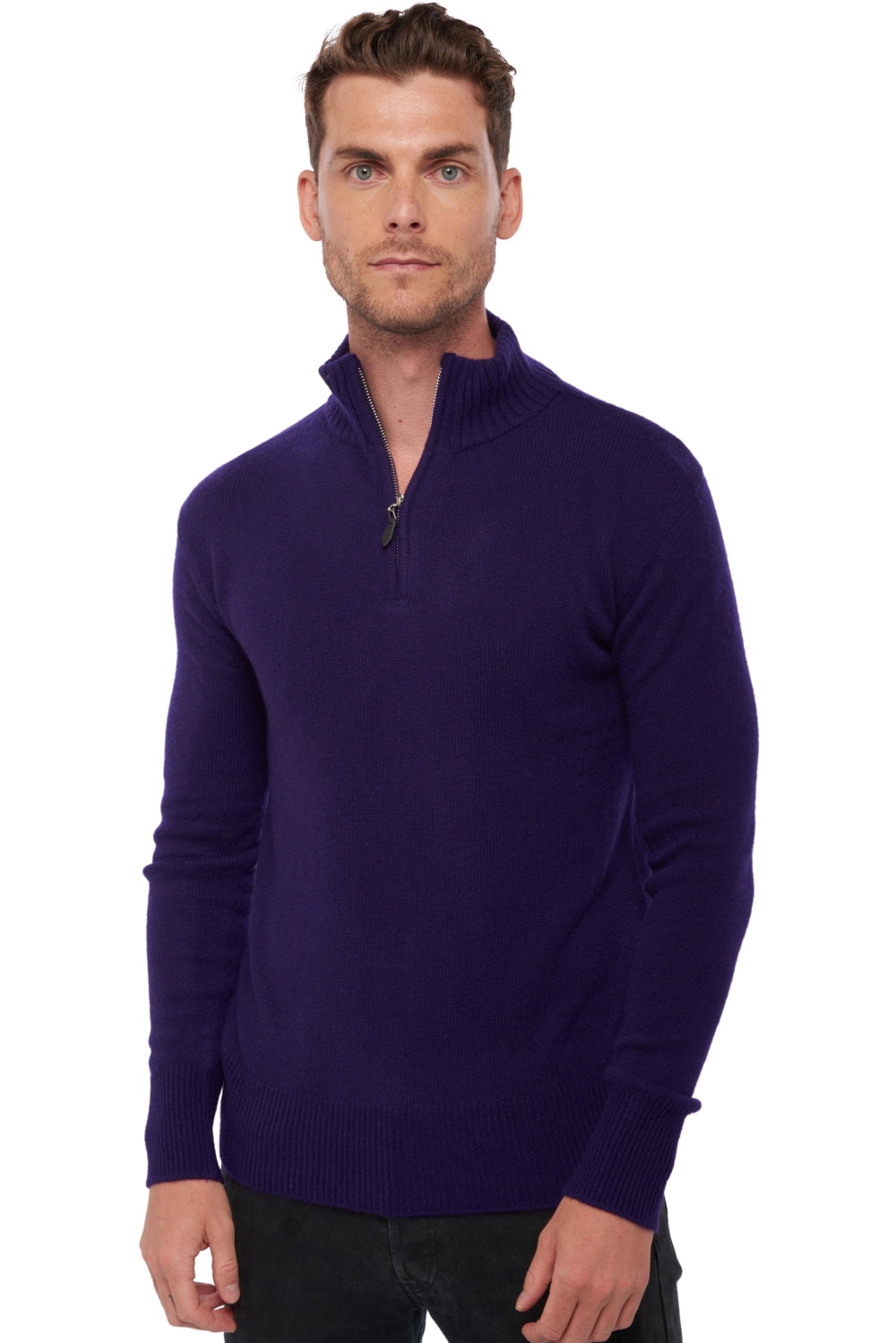 Donovan en cachemire homme - deep purple - Mahogany