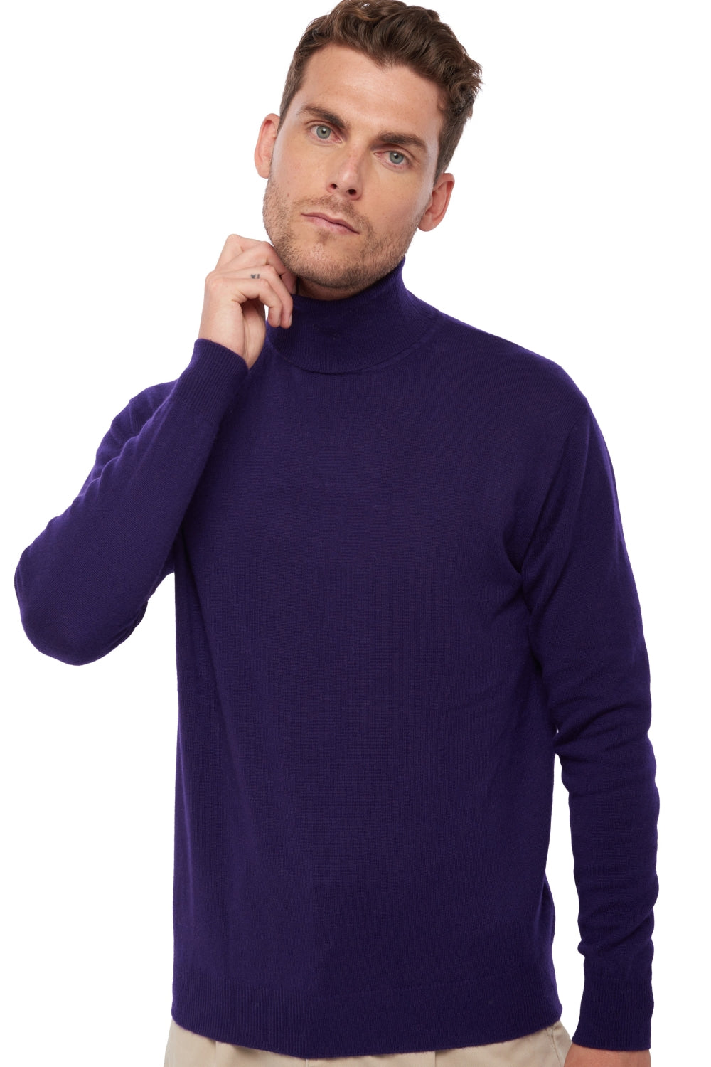 Edgar en cachemire homme - deep purple - Mahogany