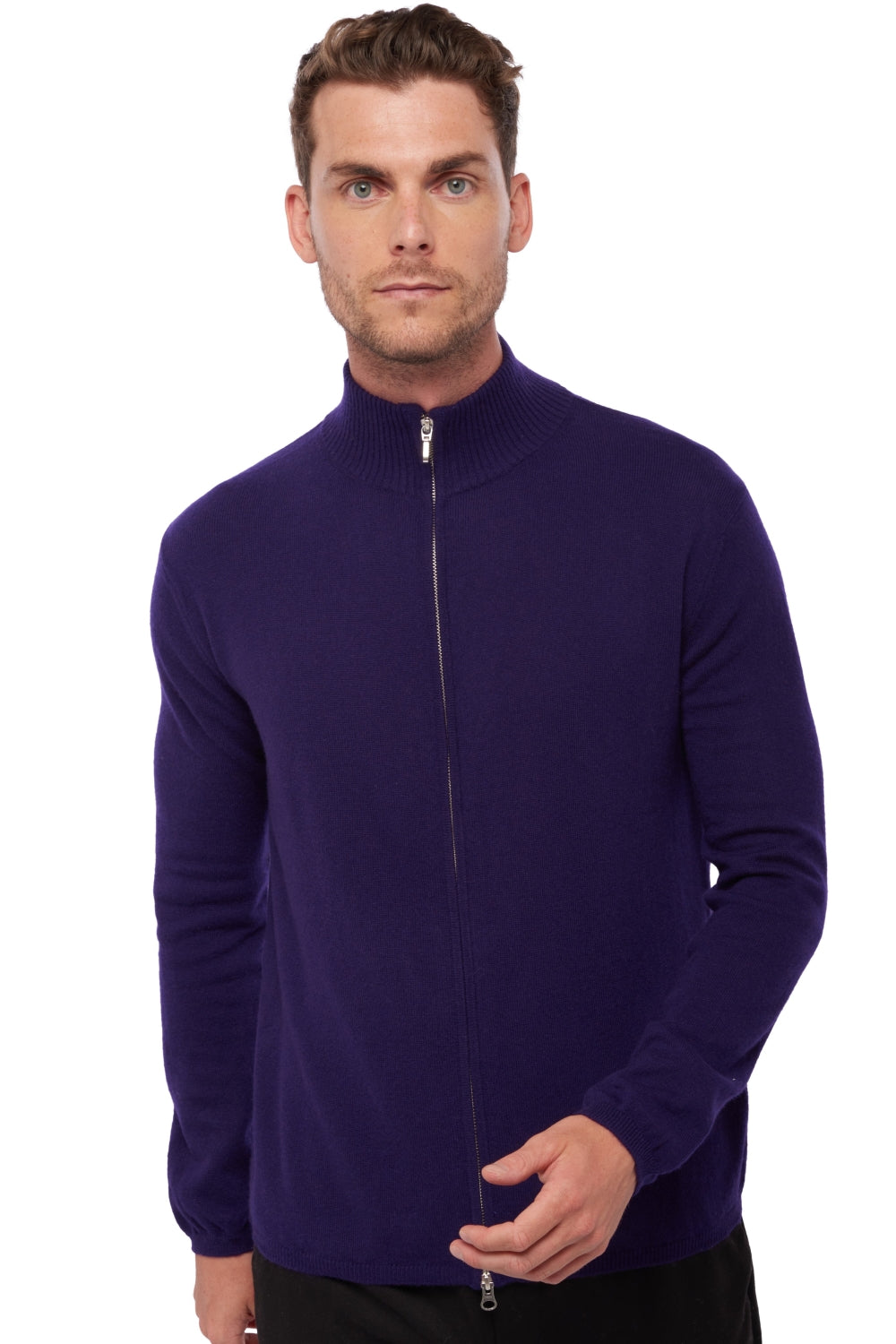 Elton en cachemire homme - deep purple - Mahogany