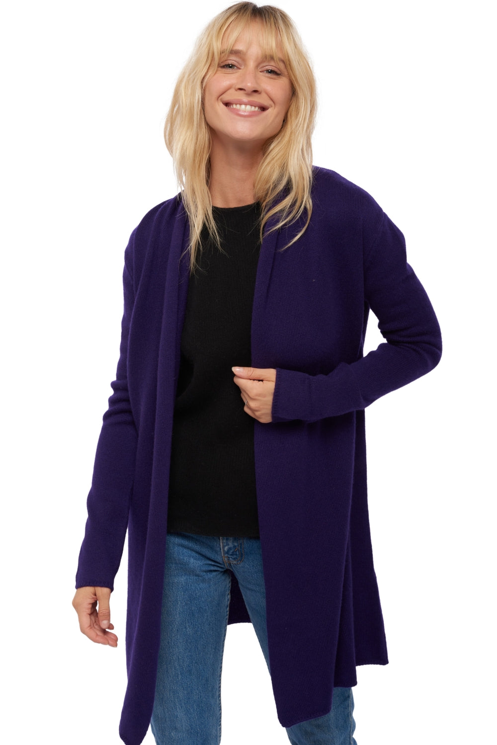 Perla en cachemire femme - deep purple - Mahogany