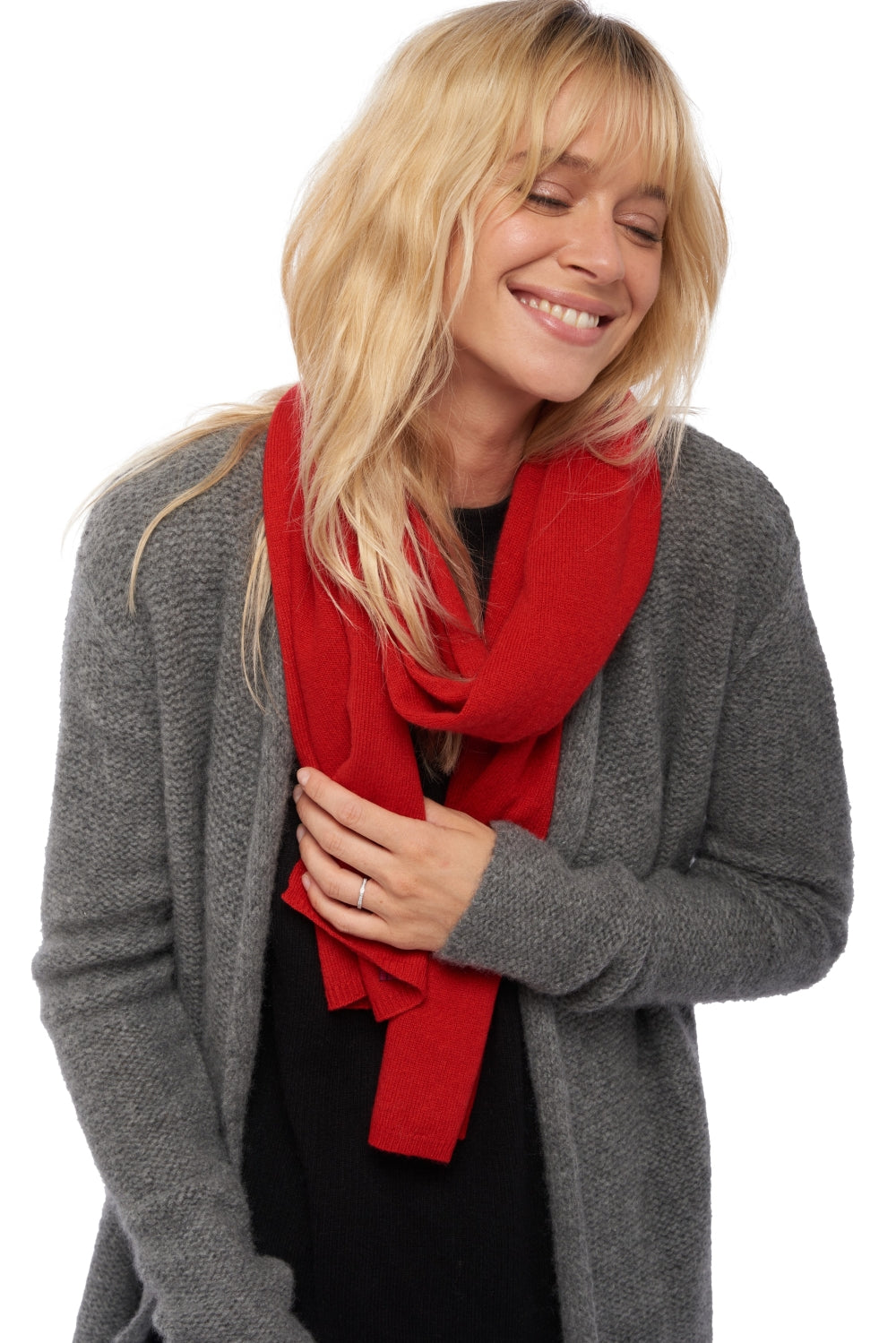 Ozone en cachemire mixte - rouge velours - Mahogany