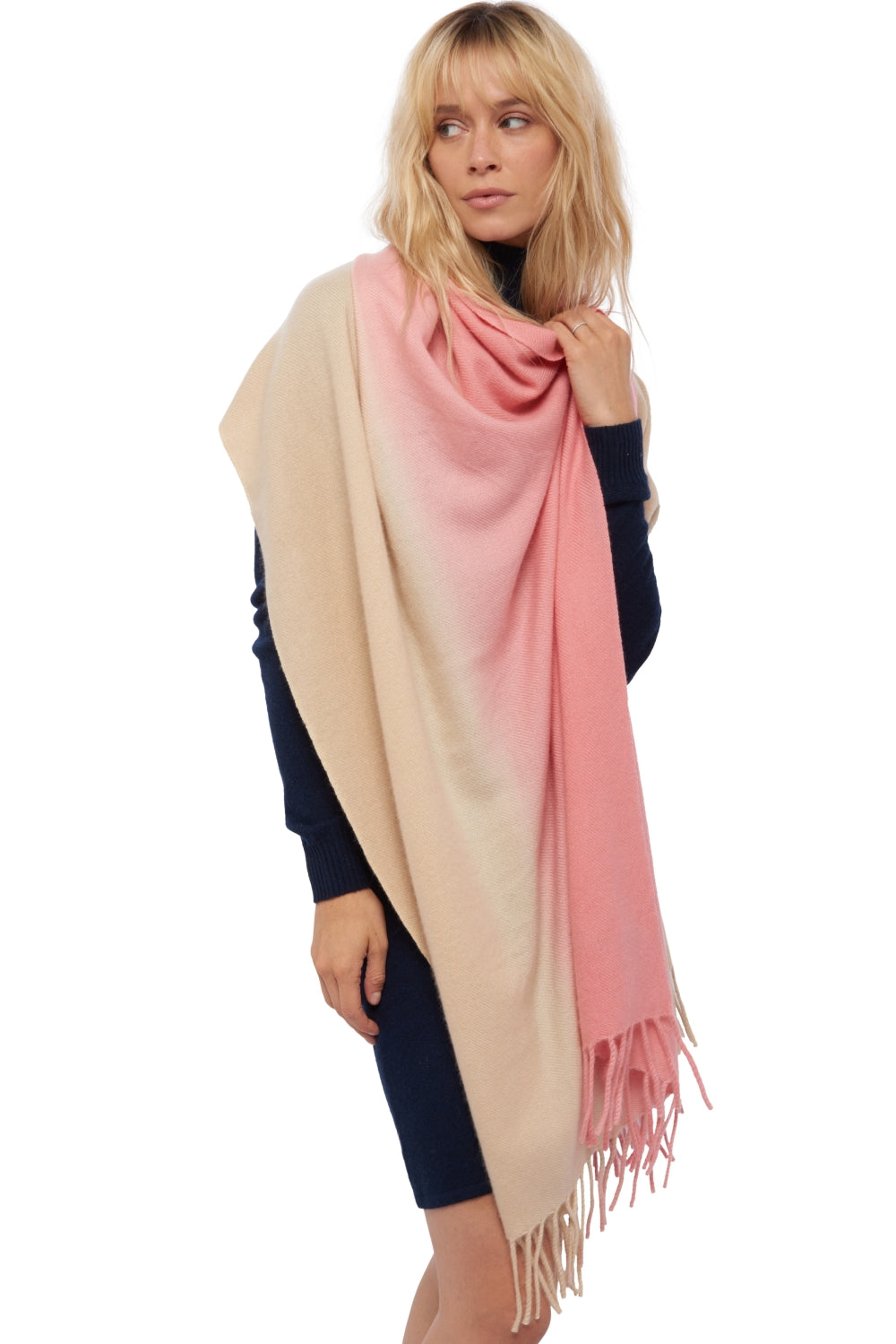 Vaasa en cachemire mixte - natural beige / peach - Mahogany