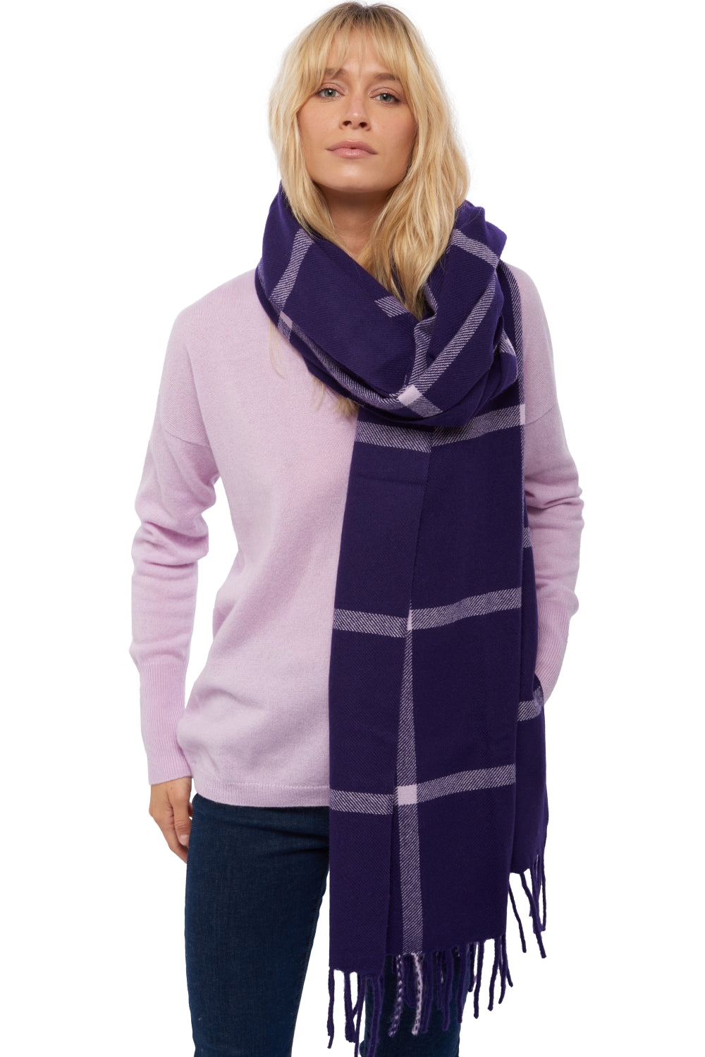 Venezia en cachemire mixte - deep purple / lilas - Mahogany
